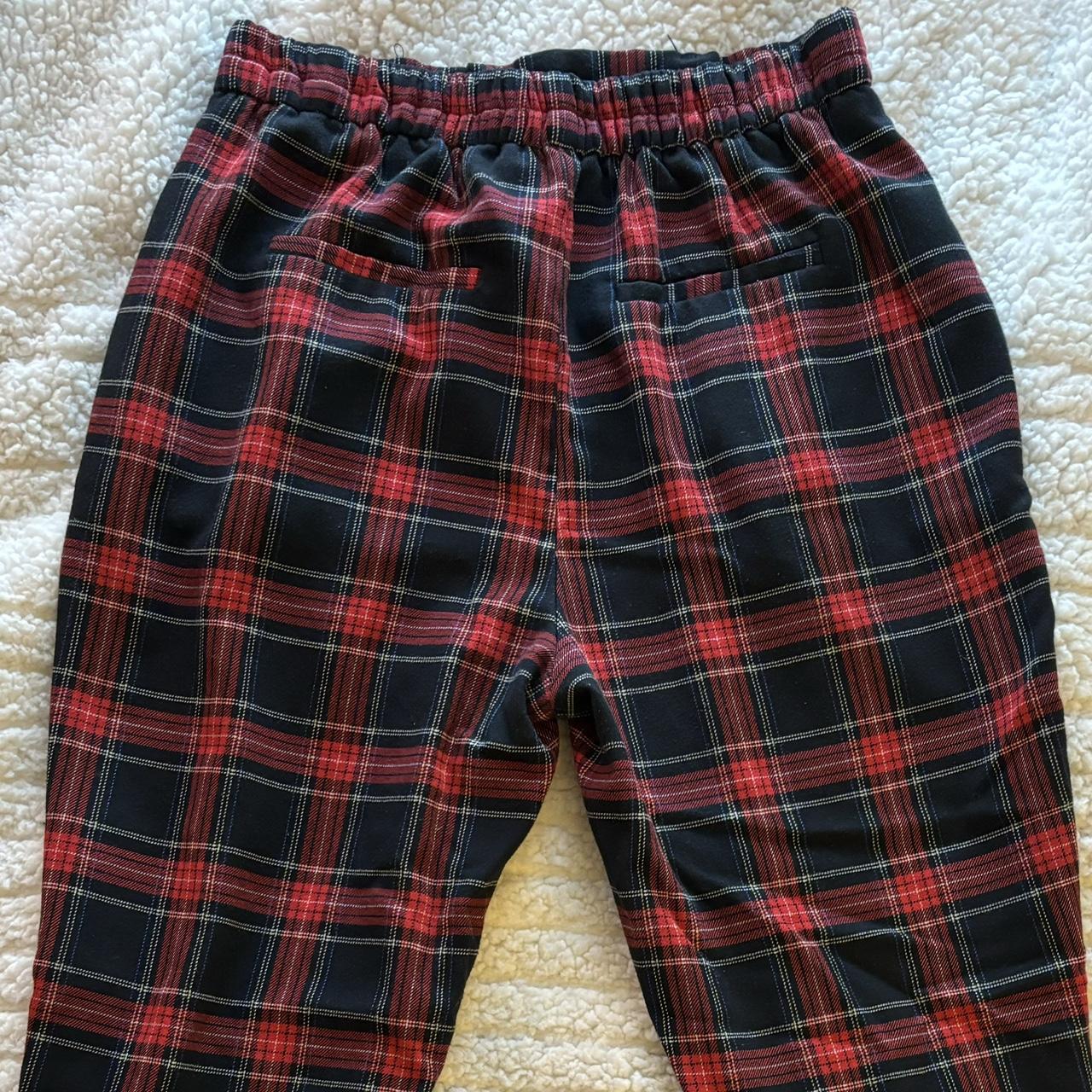 Bershka on sale tartan trousers