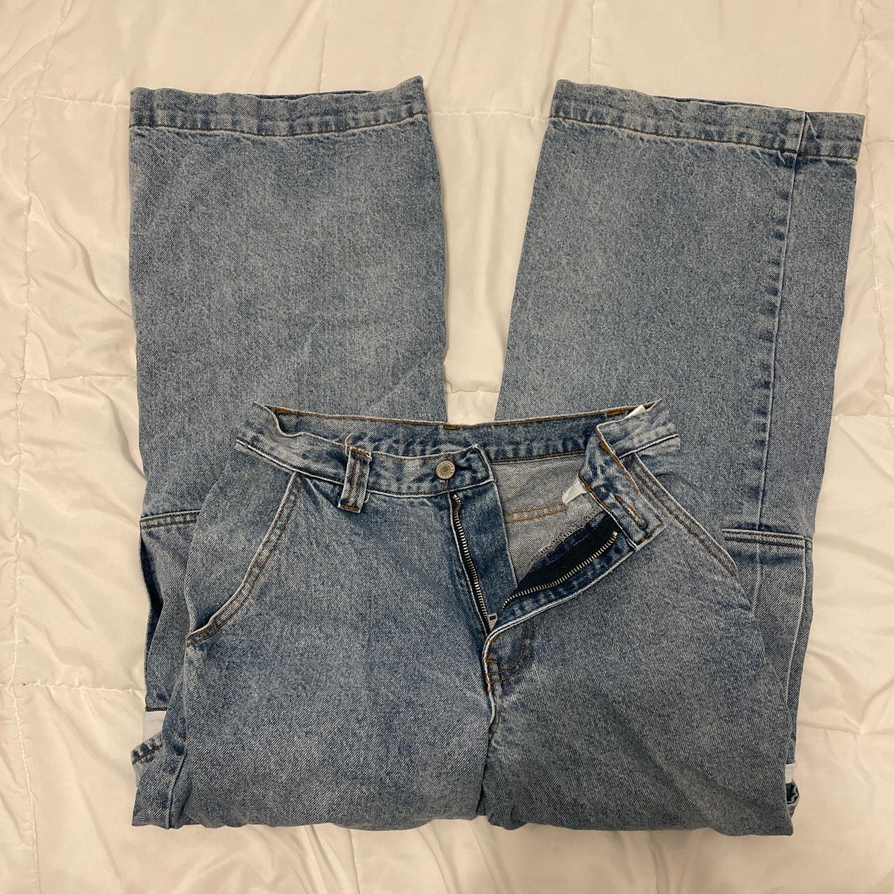 brandy melville tatum cargo jeans worn once so no... Depop