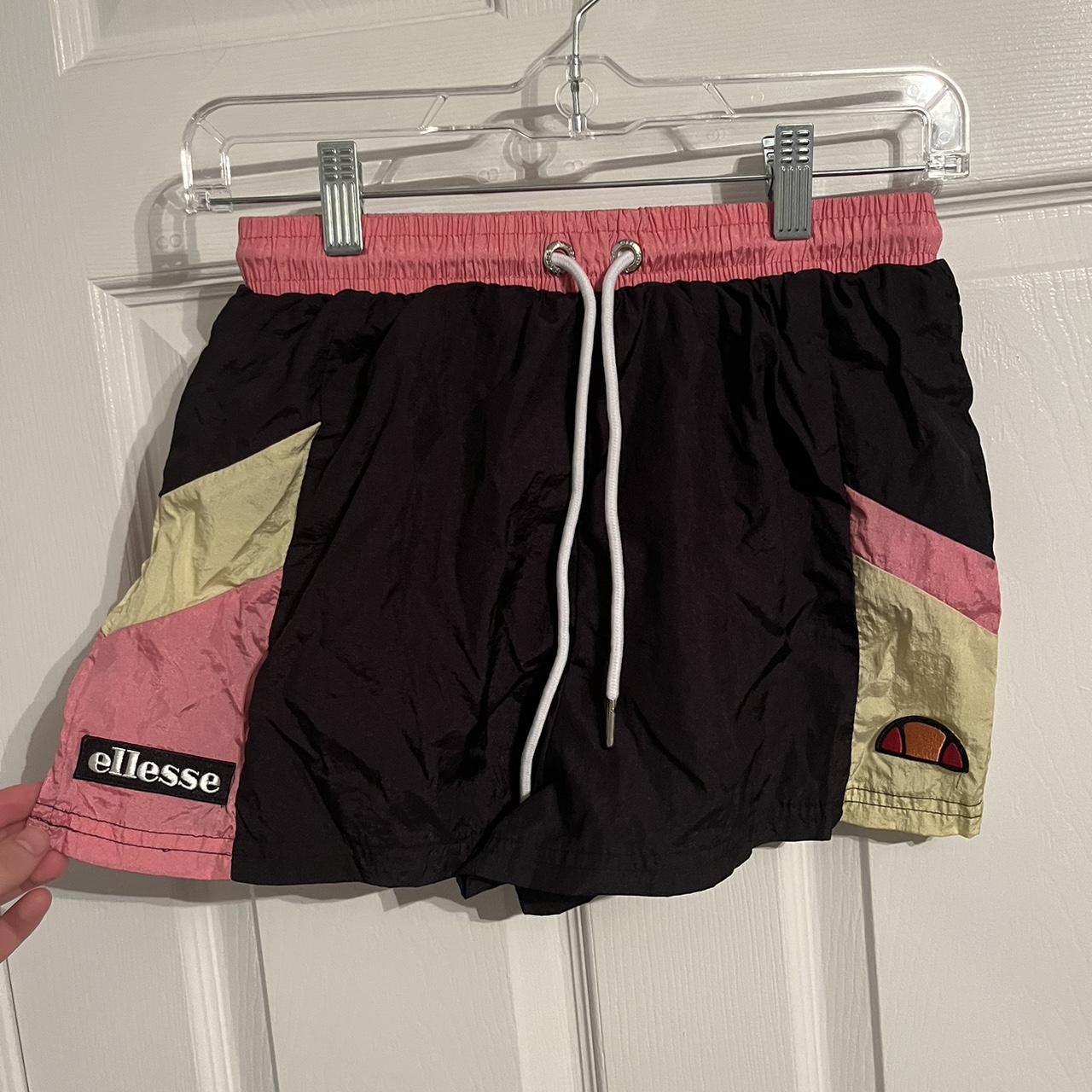 Ellesse Women's Pink and Yellow Shorts