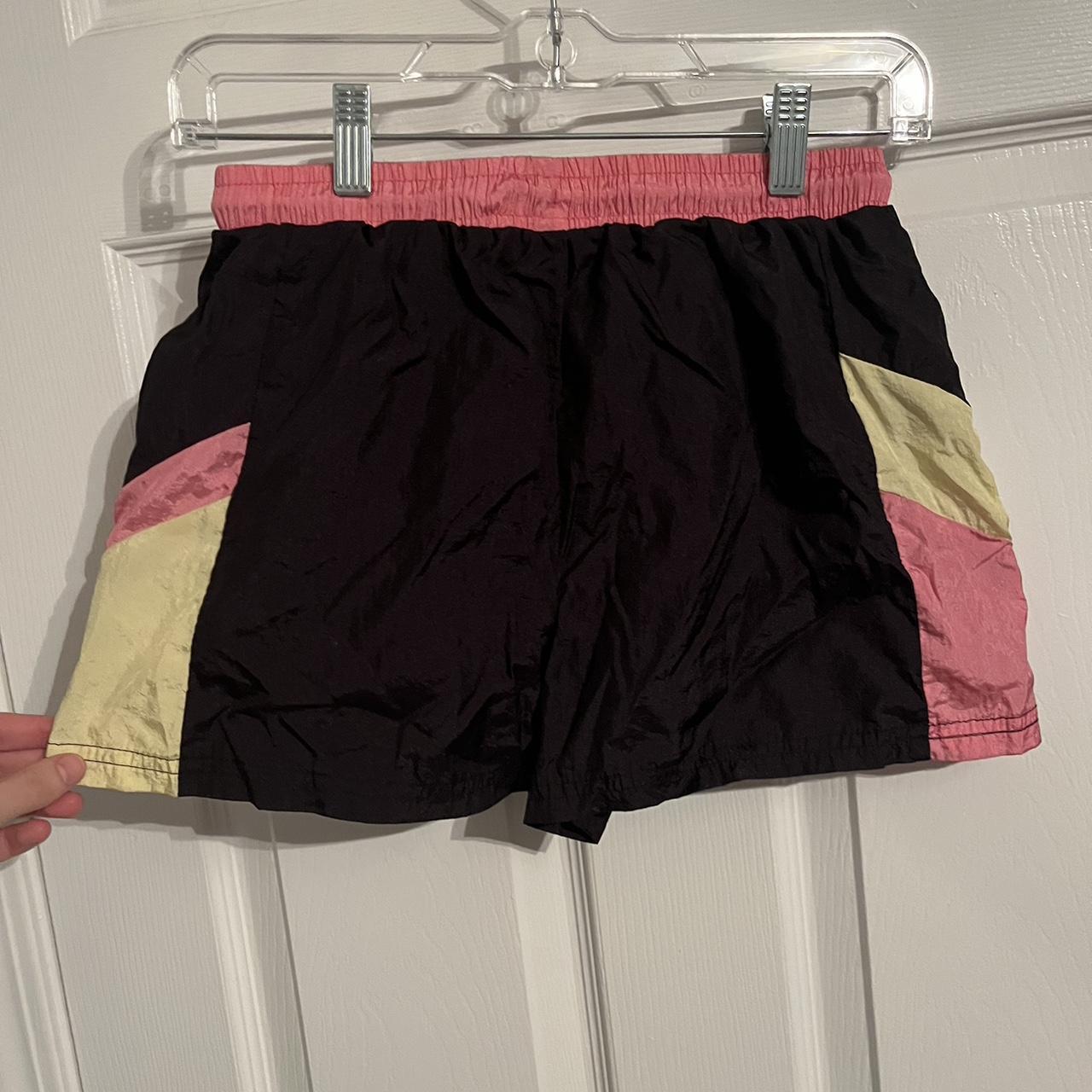 Ellesse Women's Pink and Yellow Shorts (2)