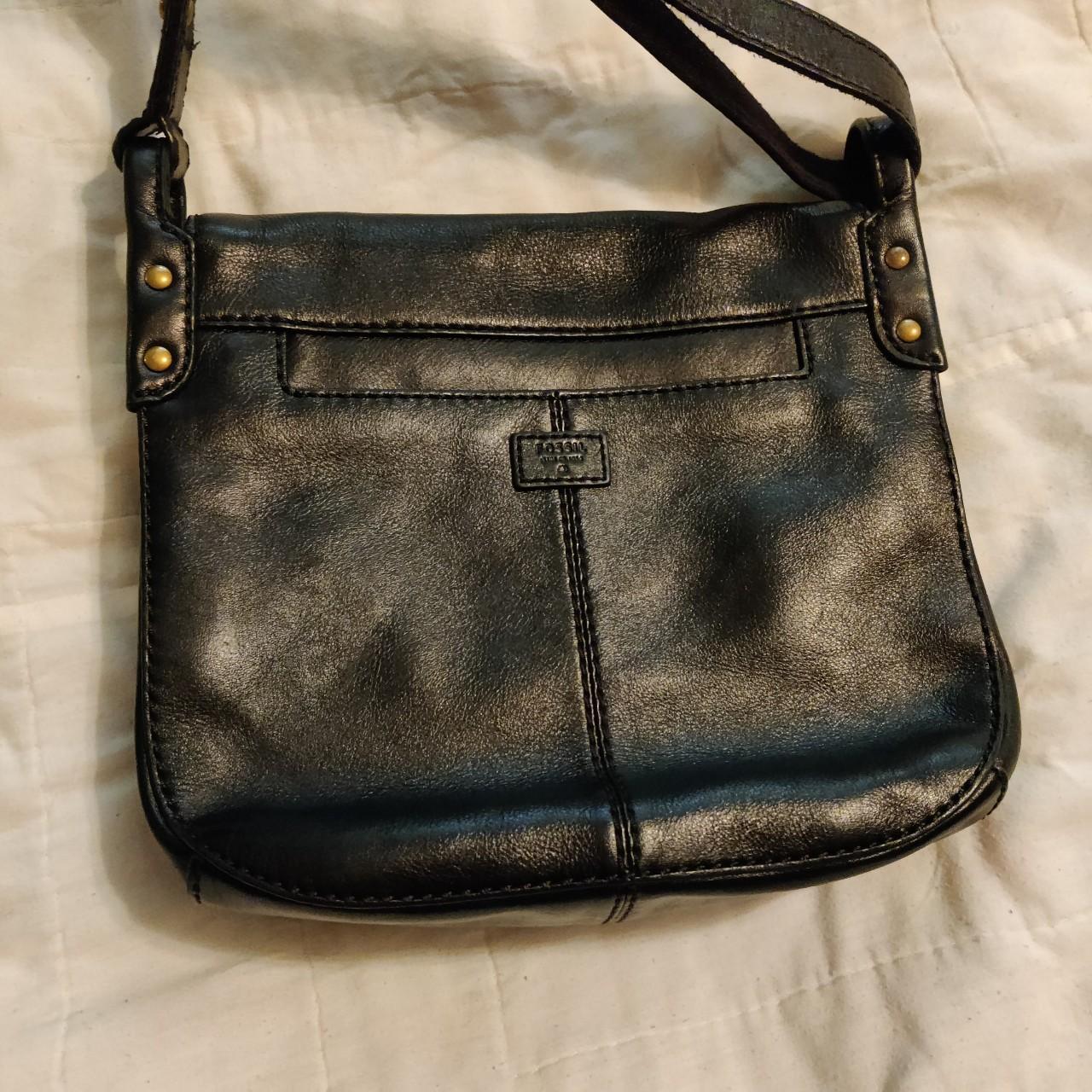 Fossil Burgundy Leather Crossbody Handbag W/ Tassel - Etsy