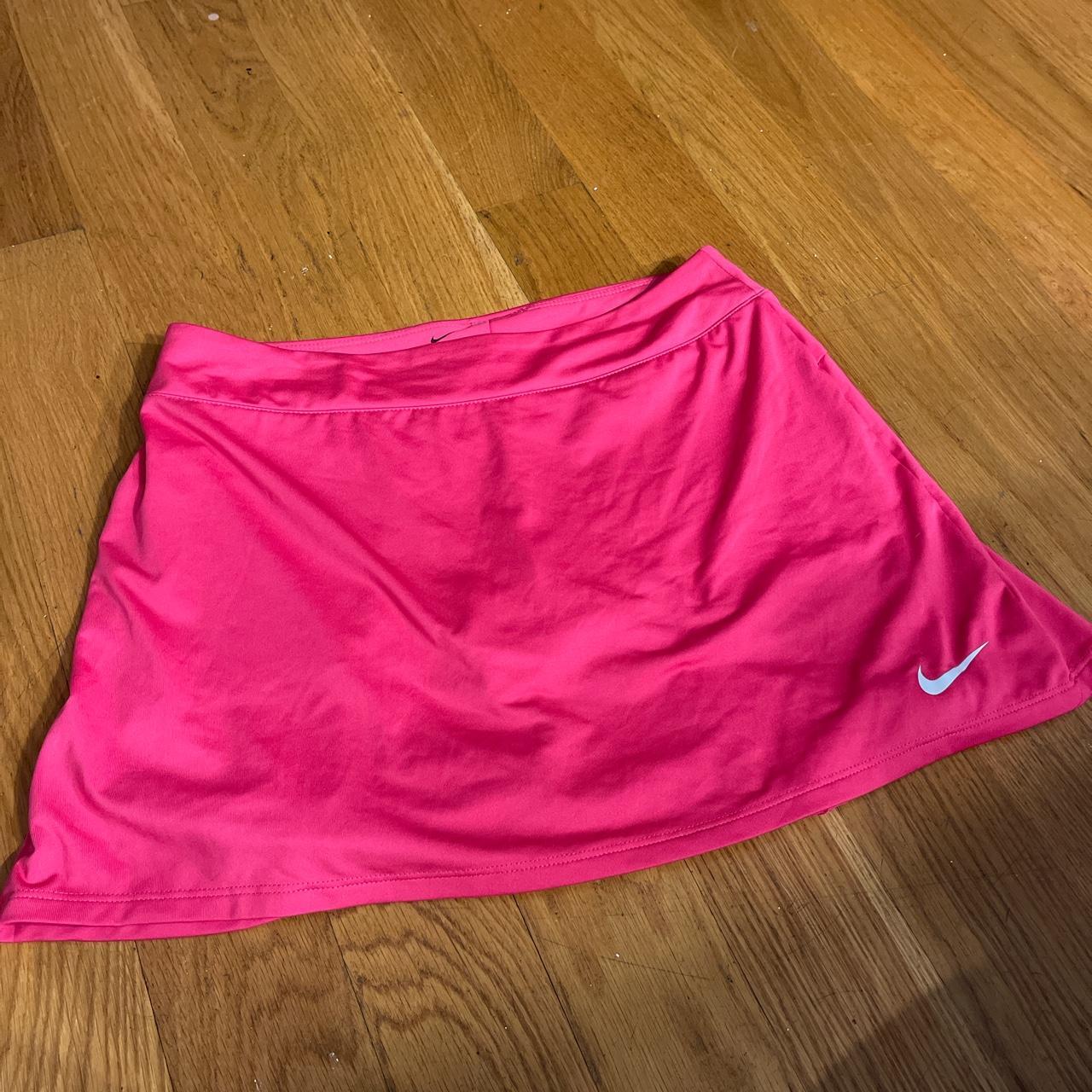 Pink Nike tennis skirt / skort, size small but fits... Depop