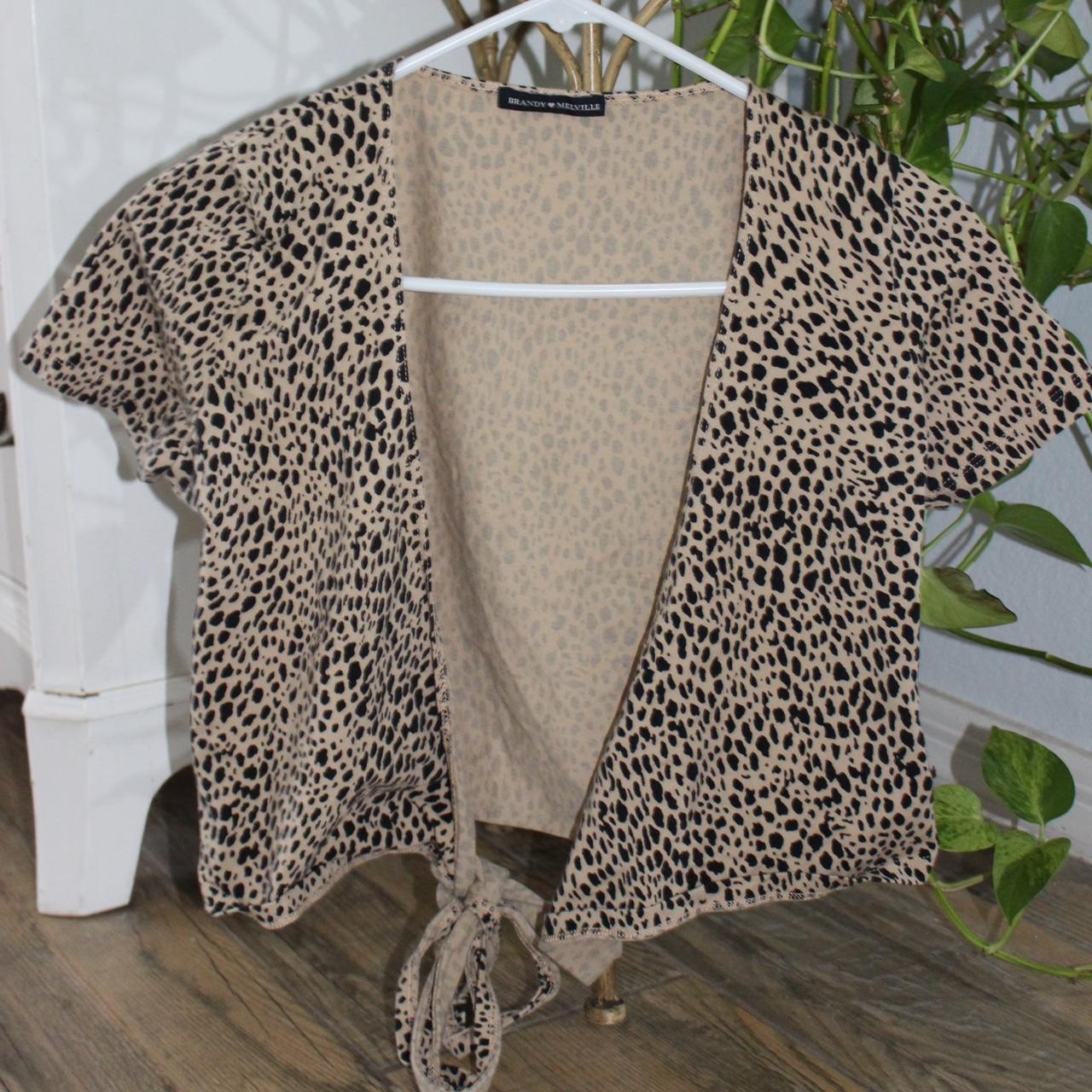 cheetah wrap shirt