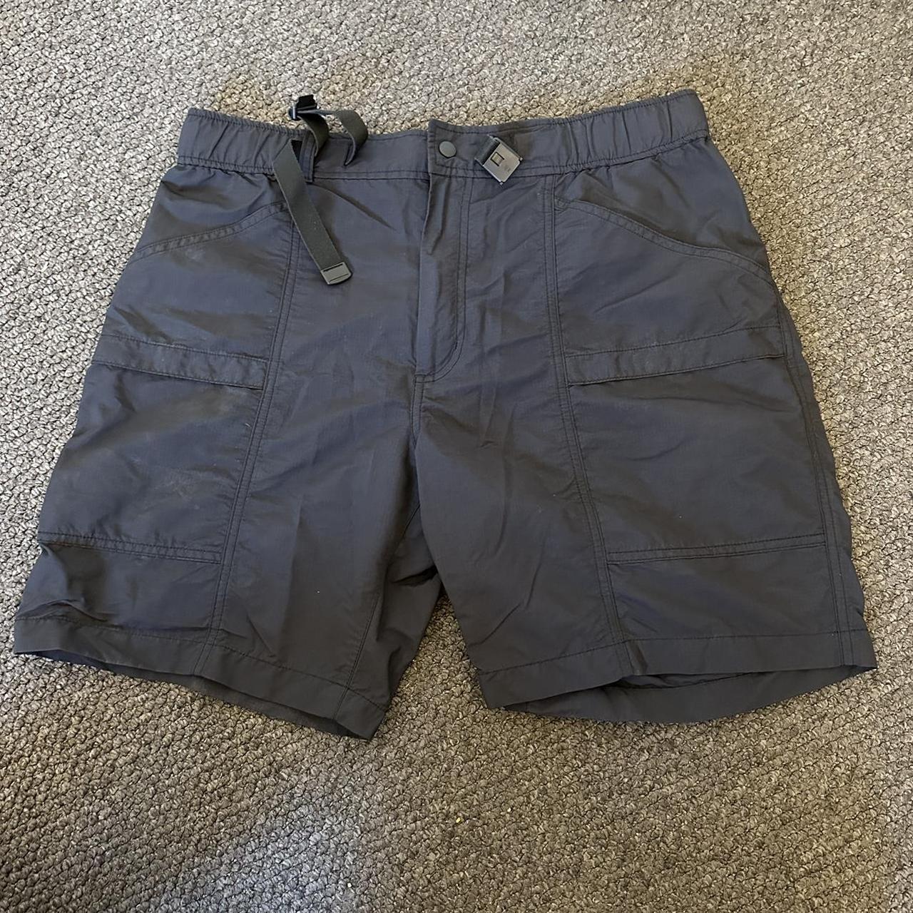 Vintage Uniqlo Nylon Cargo Shorts Size XL Size... - Depop