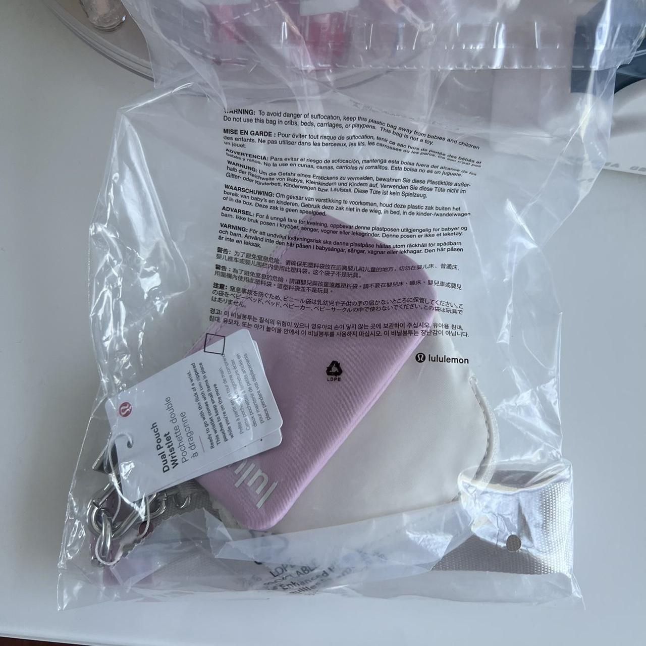 Lululemon Women's White and Pink Wallet-purses | Depop