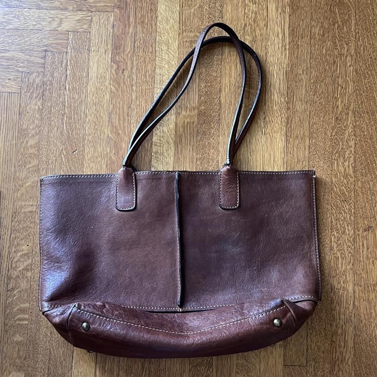 Frye lucy leather tote bag sale