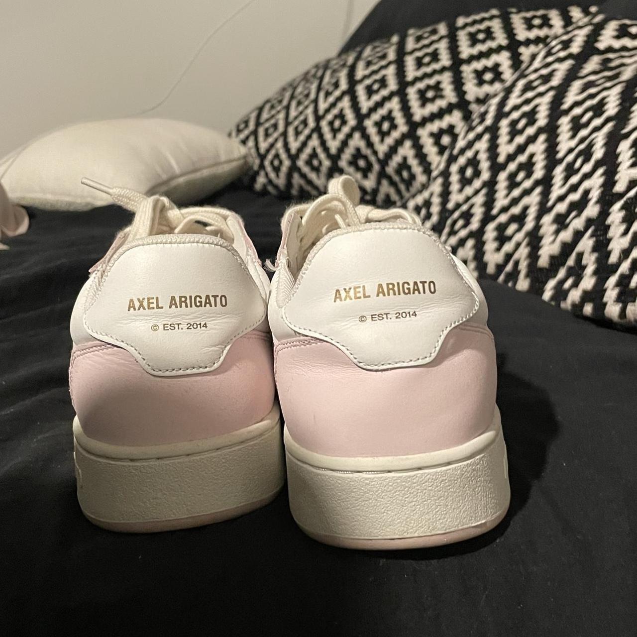 Axel arigato pink sneaker, almost new only worn twice Depop