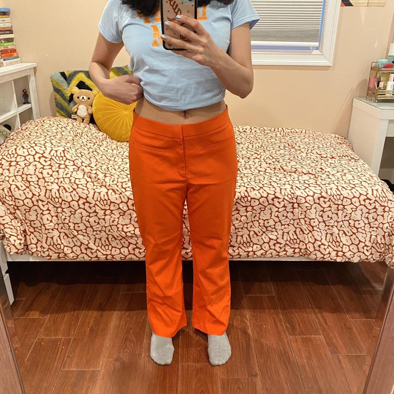 Zara Wide Leg Corduroy High Rise Burnt Orange Trousers Pants Medium   Trouser pants Clothes design Pants