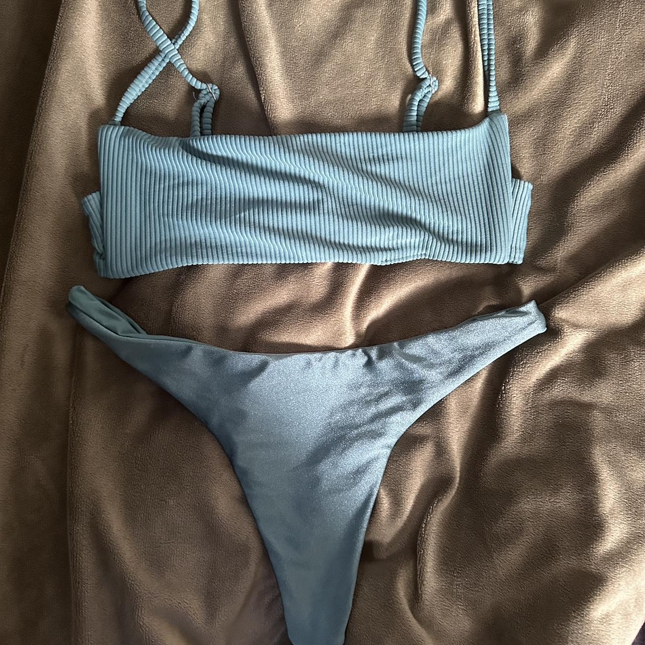 Shiny Green Bikini Set From Glassons Size Depop