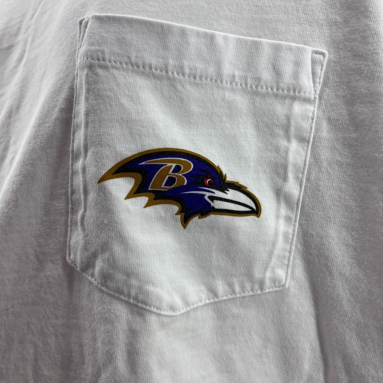 Vineyard Vines White Baltimore Ravens Helmet Long Sleeve T-shirt