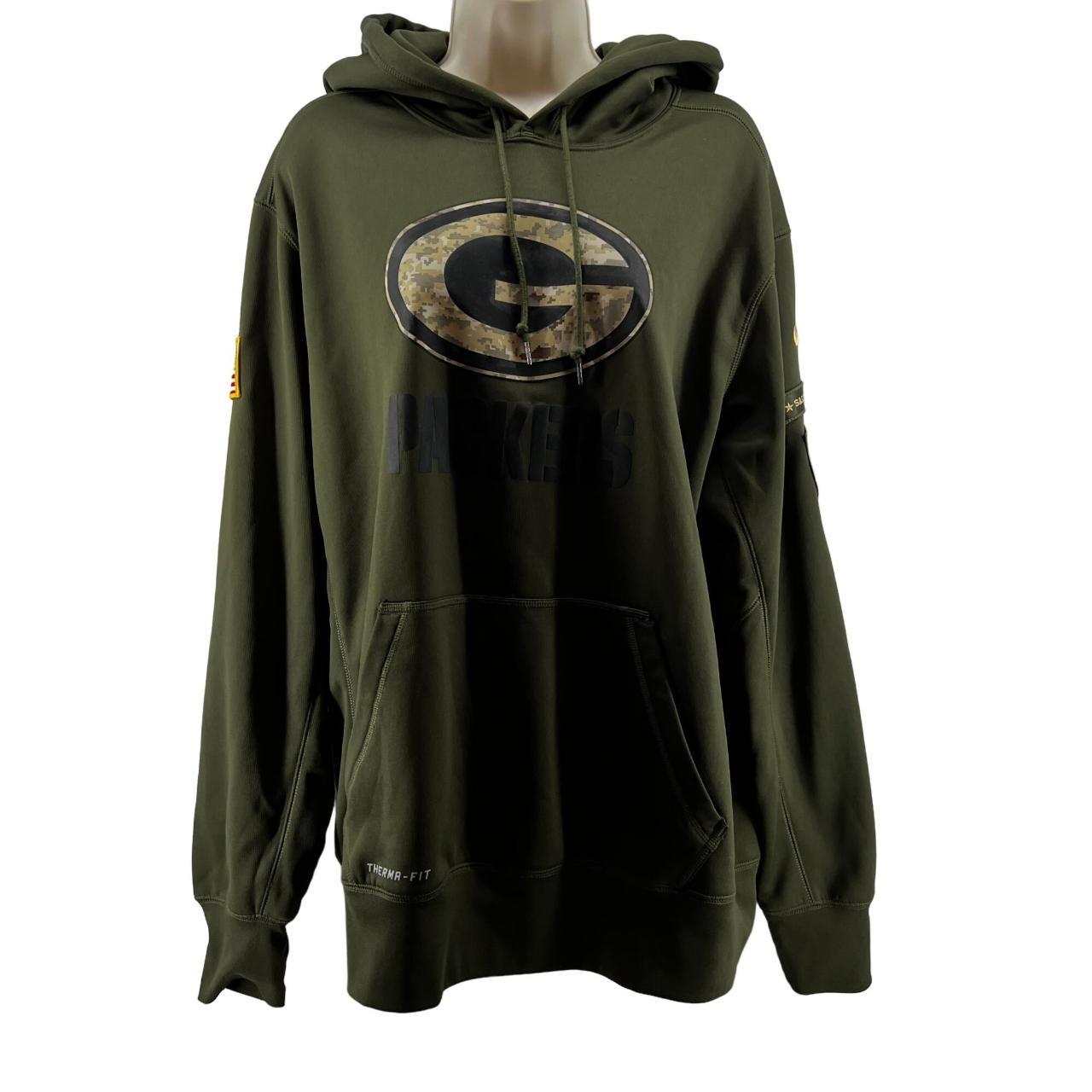 Nike Green Bay Packers NFL salute to service hoodie. - Depop