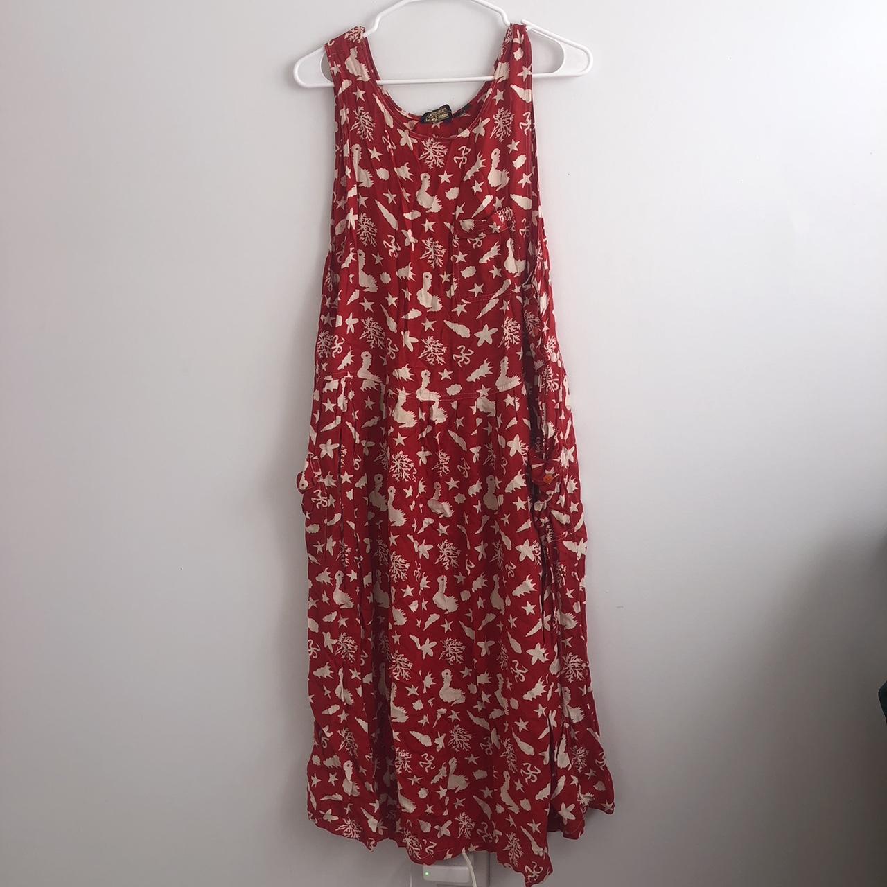 Adorable 90s dead stock midi dress! Perfect for the... - Depop