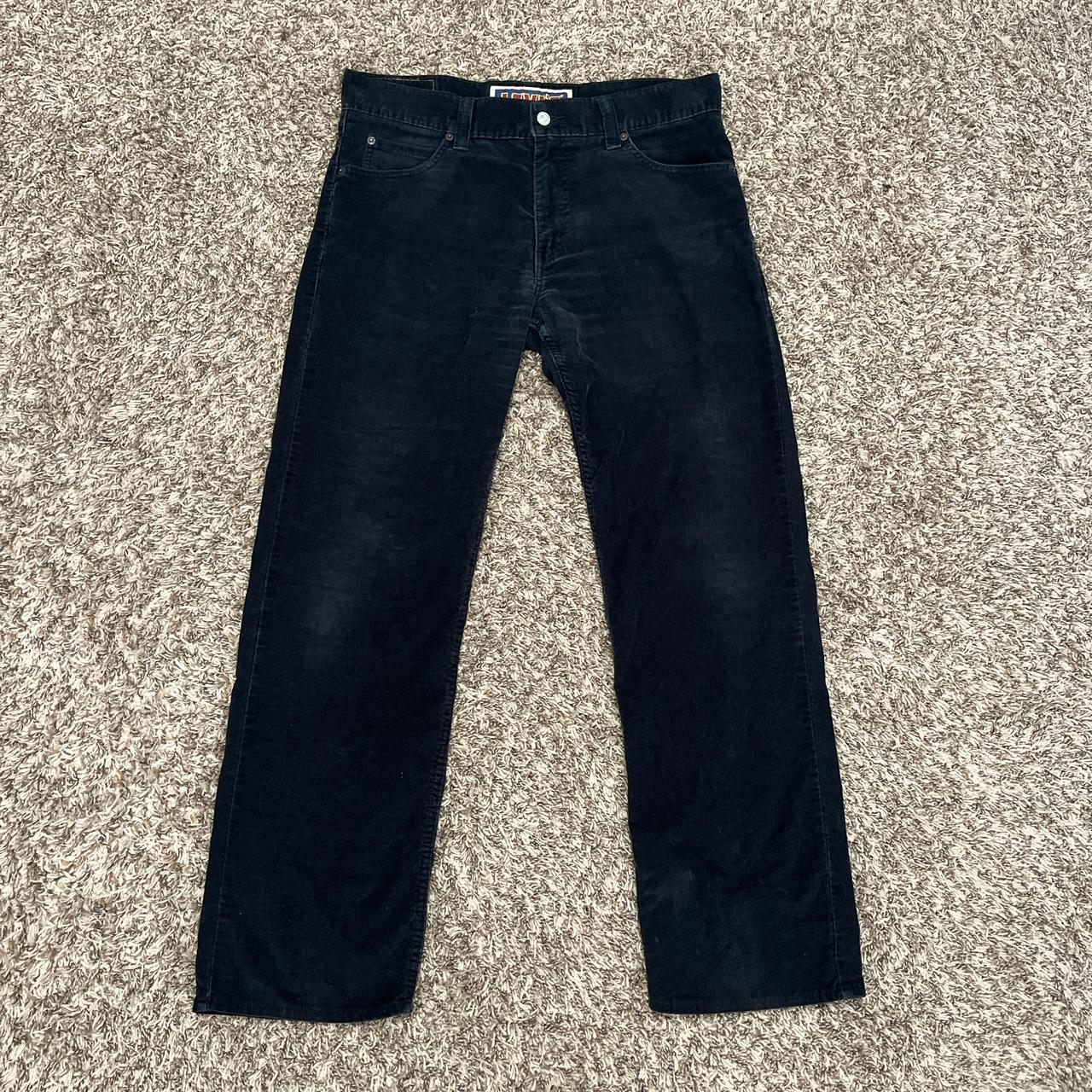 Levi s 549 Low Loose Corduroy Pants Jeans Black 34. Depop