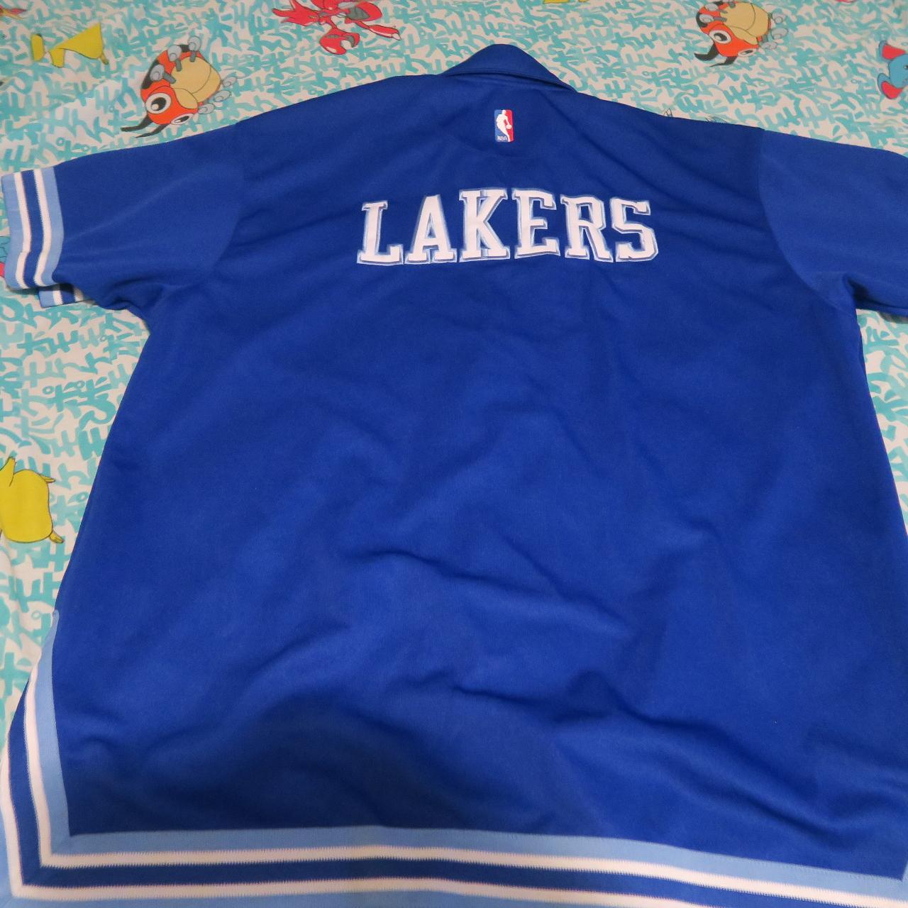 Adidas vintage LA Lakers NBA warm up shooting jersey - Depop