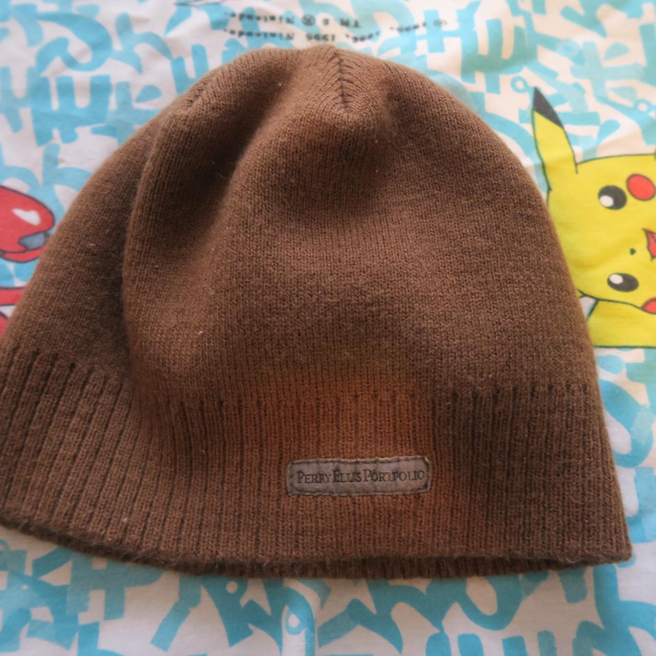 Item: Perry Ellis Portfolio Brown Ribbed Knit