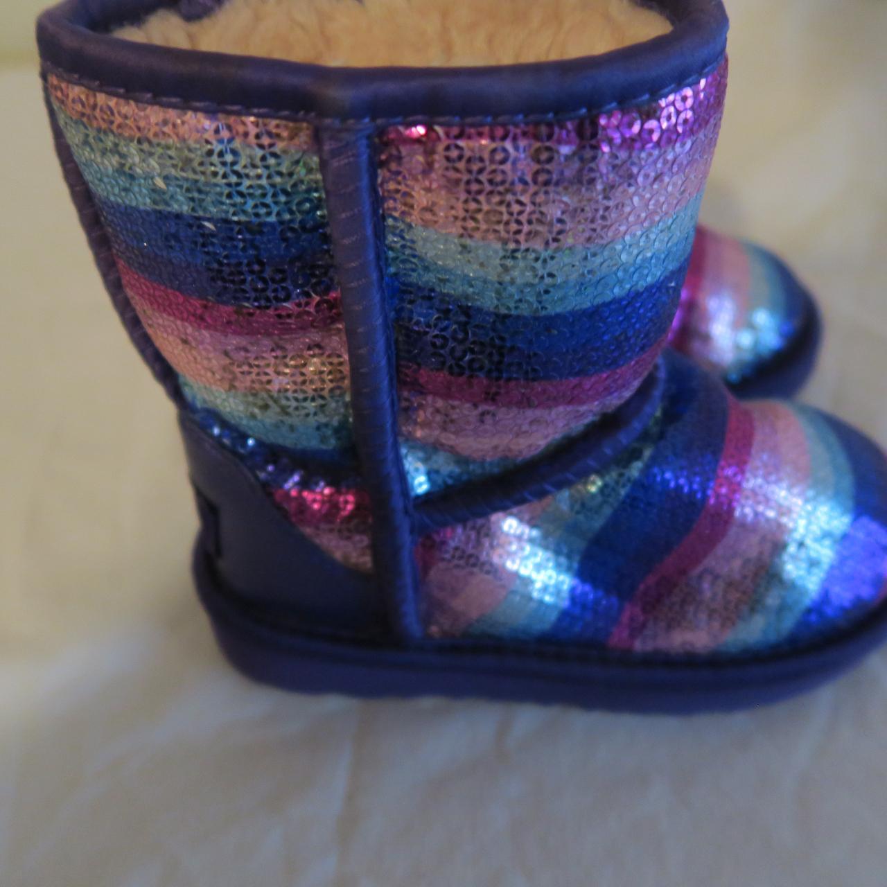 Multi color sequin booties best sale