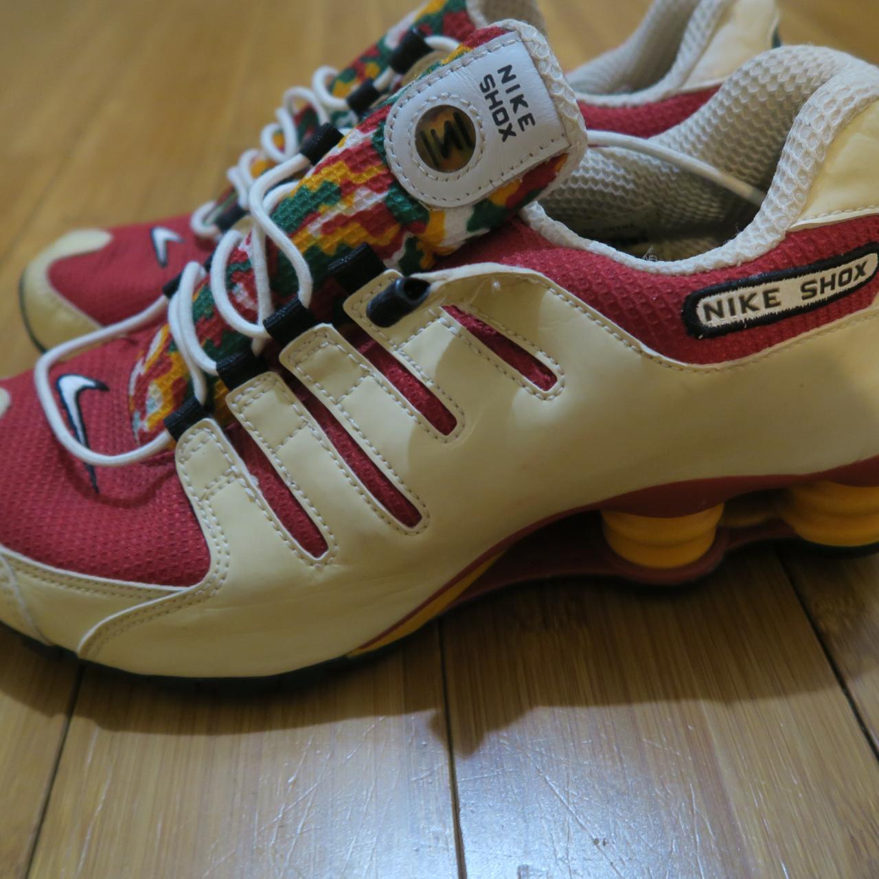 Item Y2K Nike Shox NZ SL Womens 9.5 Red Green Gold. Depop