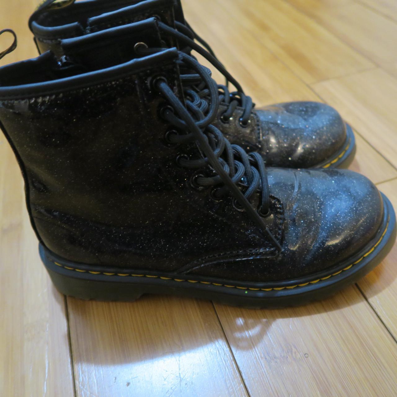 Doc Marten 1460 Black Glitter deals Lace Up Boots Size 4