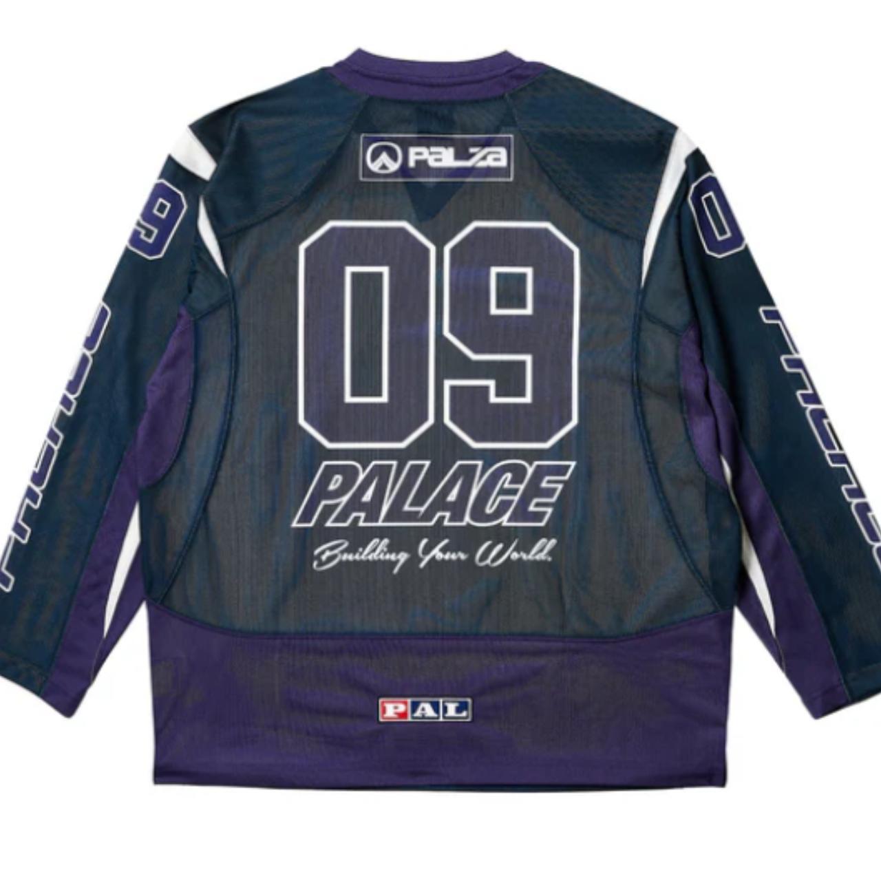 スケートボード PALACE building your world hockey jersey Palace Building Your World Hockey Jersey Blue Size Small