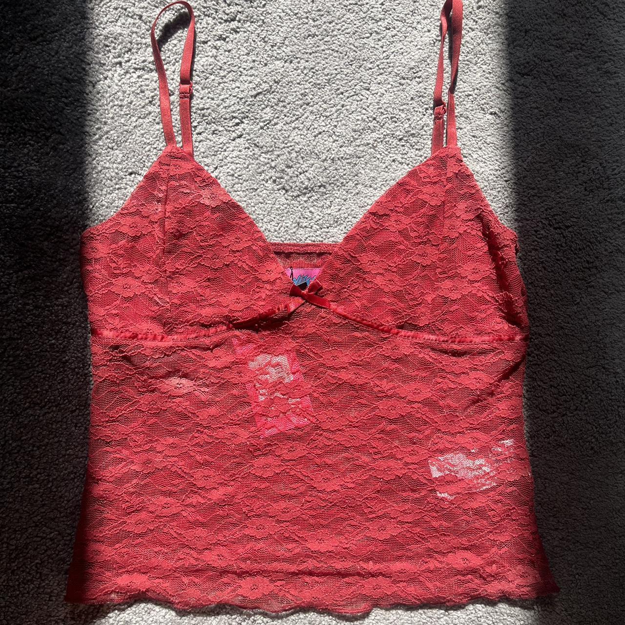**FREE SHIPPING** Edikted red lace cami top Size Depop **FREE SHIPPING** Edikted red lace cami top Size Depop