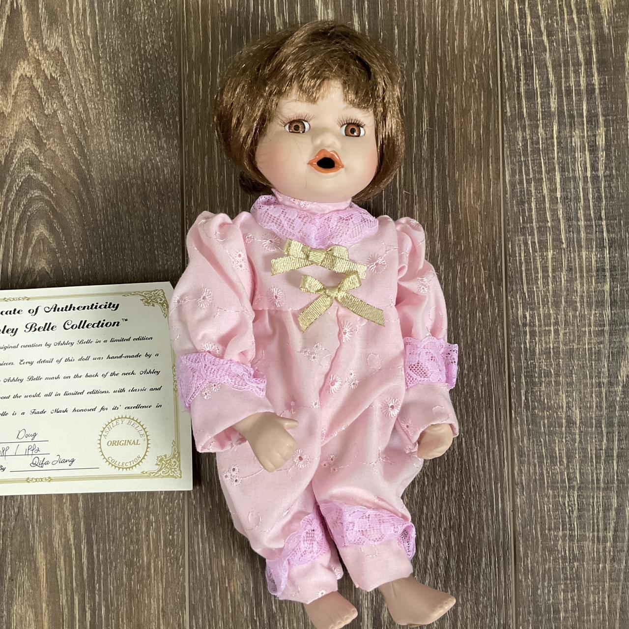 Ashley Belle Porcelain Dolls With Numbers On Neck Belle Porcelain