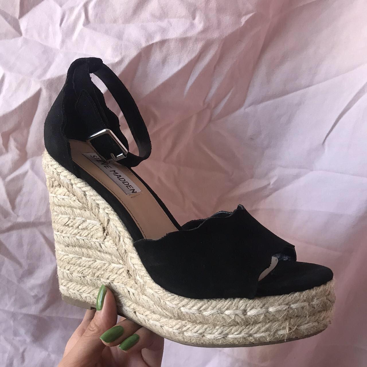 Steve madden josey sale platform wedge espadrille sandal