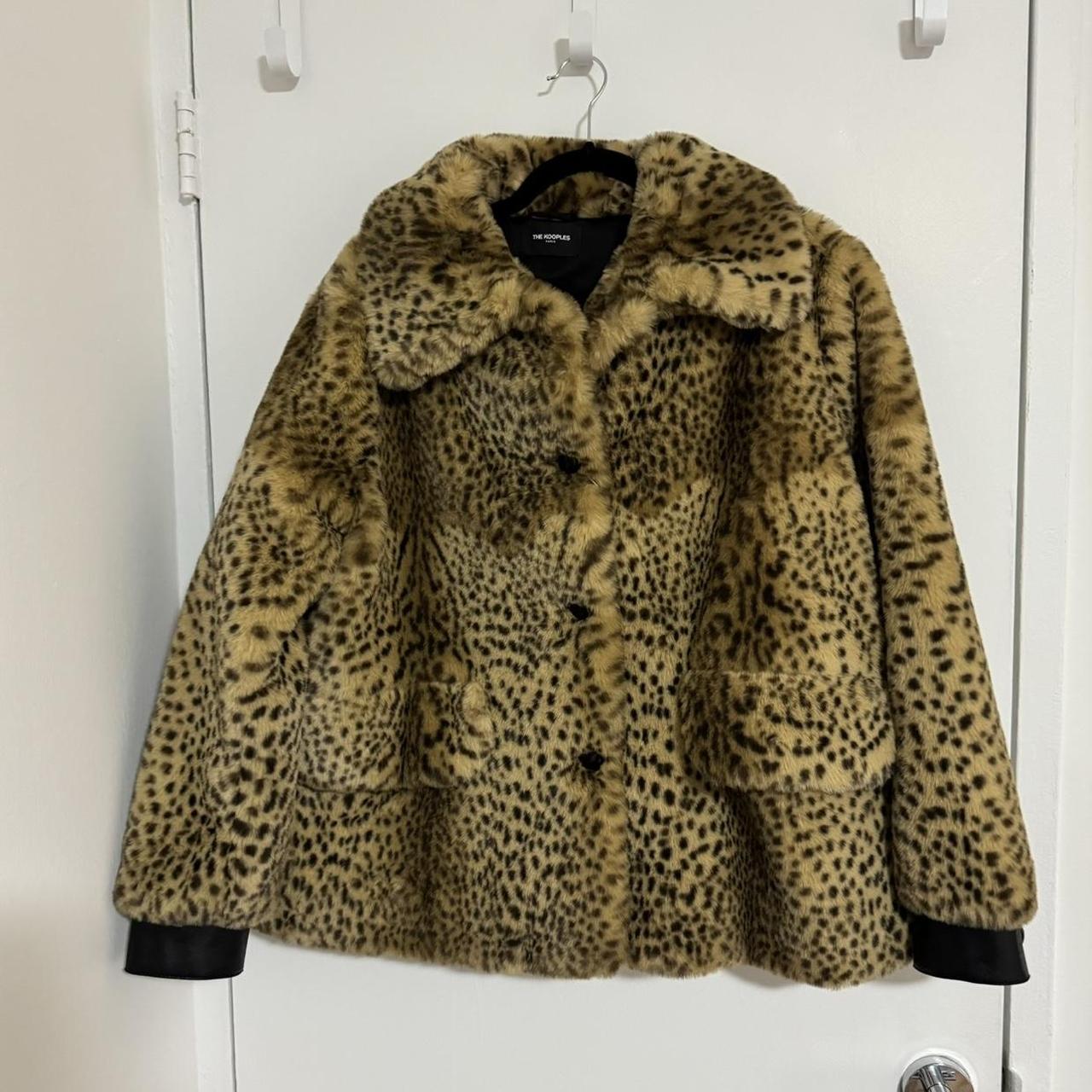 the kooples leopard faux fur coat. Size 2 | Depop the kooples leopard faux fur coat. Size 2 | Depop