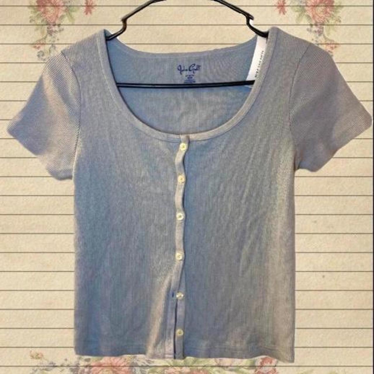 🌟brandy melville light blue zelly top🌟 john galt new... Depop