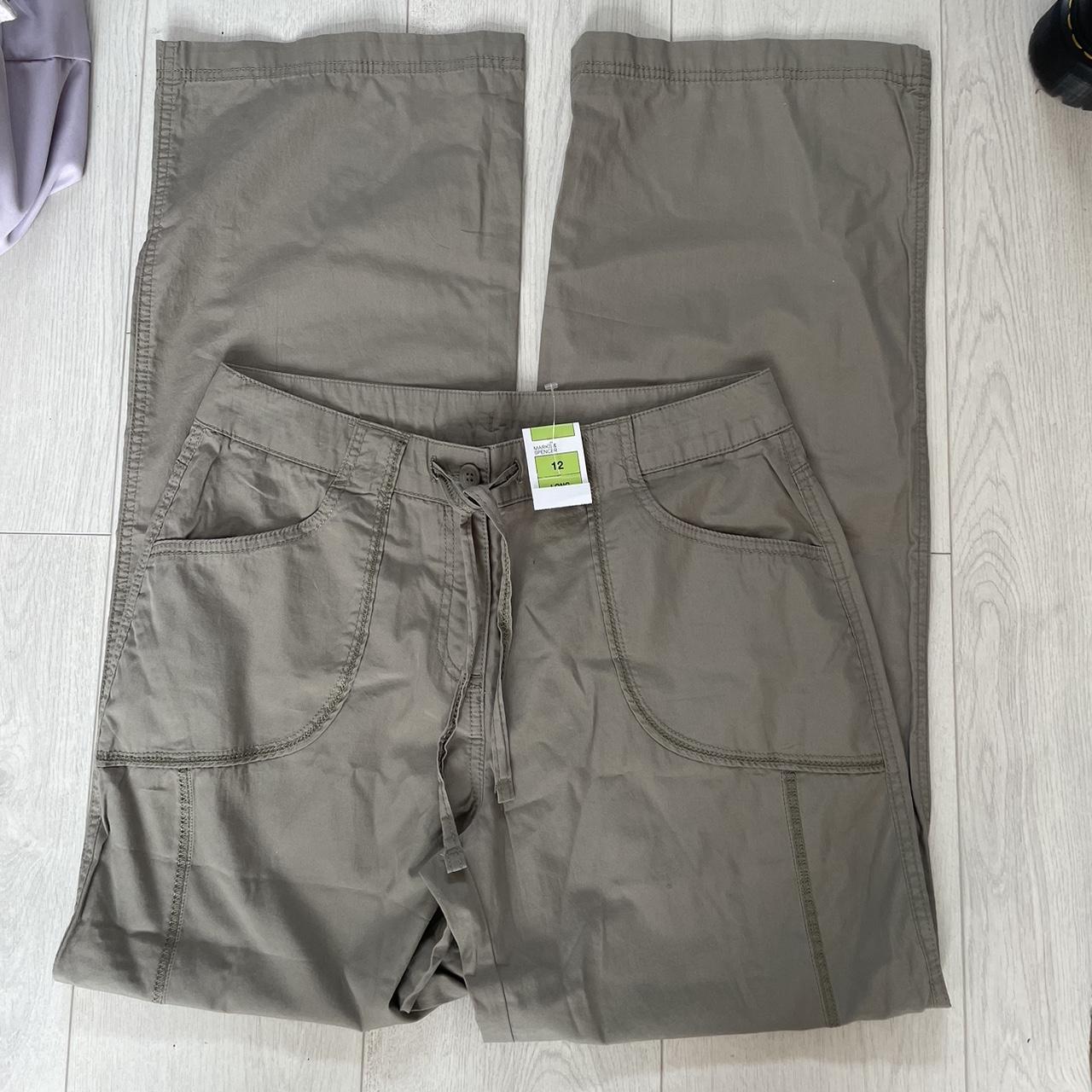 Khaki Green Cargo Pants size 12 new with tags x - Depop