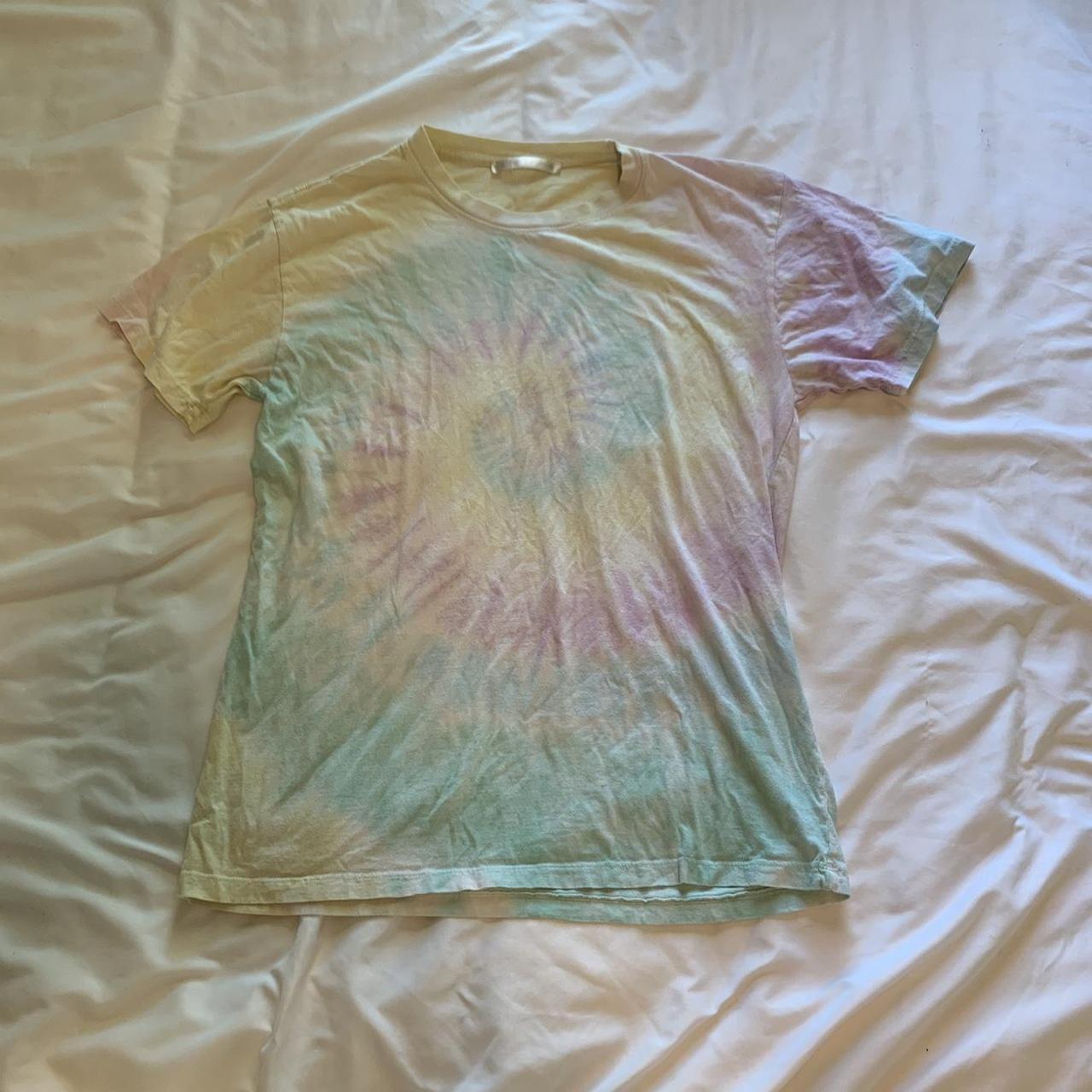 pastel tie dye t shirt 100% cotton Would fit sizes - Depop