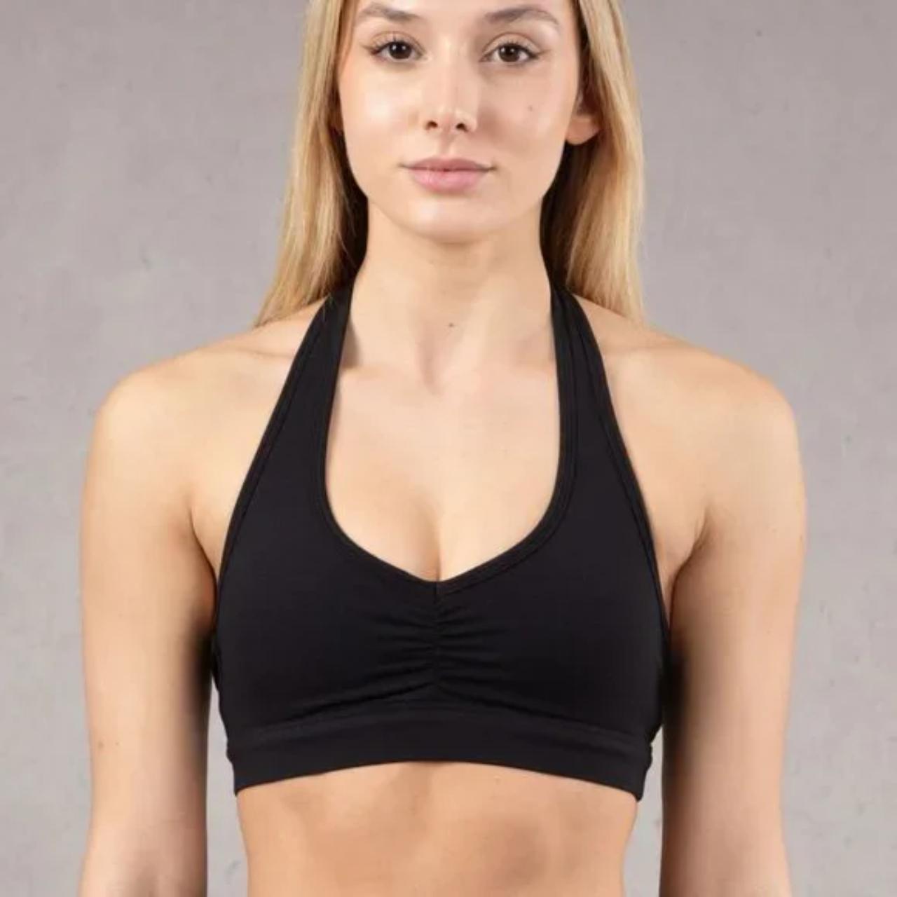 YoungLA W320 Power Backless Halter Sports Bra in... Depop