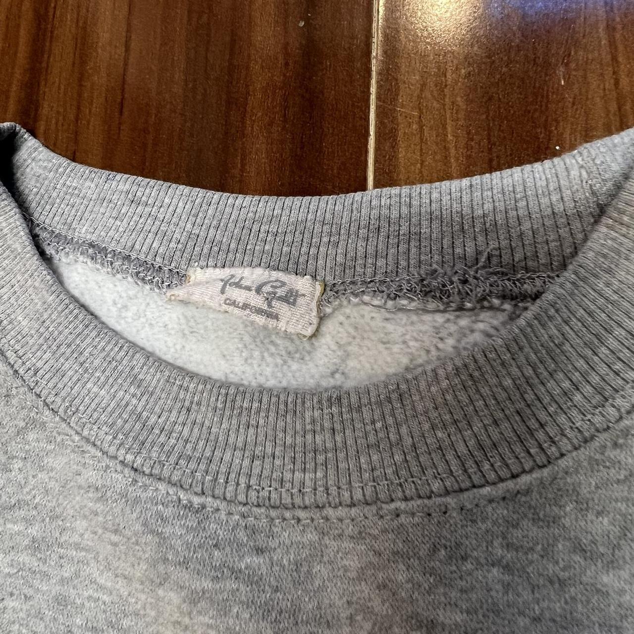 Brandy Melville Malibu crewneck sweatshirt in grey... - Depop