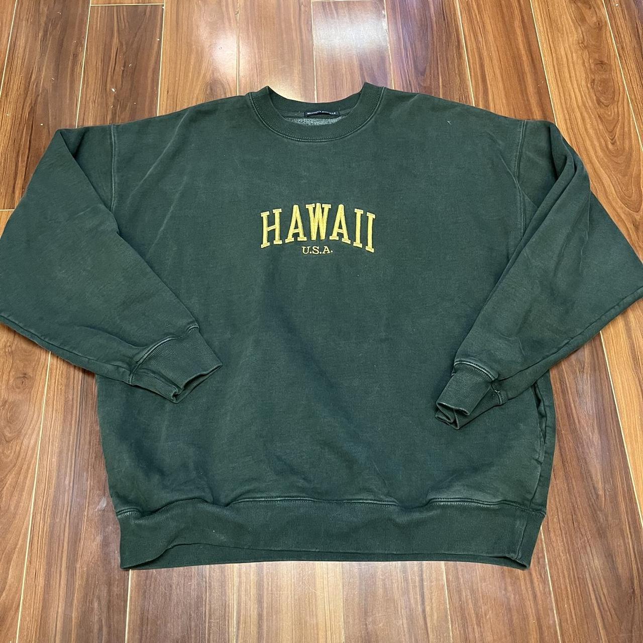 Brandy Melville hawaii sweatshirt with pockets. Dark... Depop
