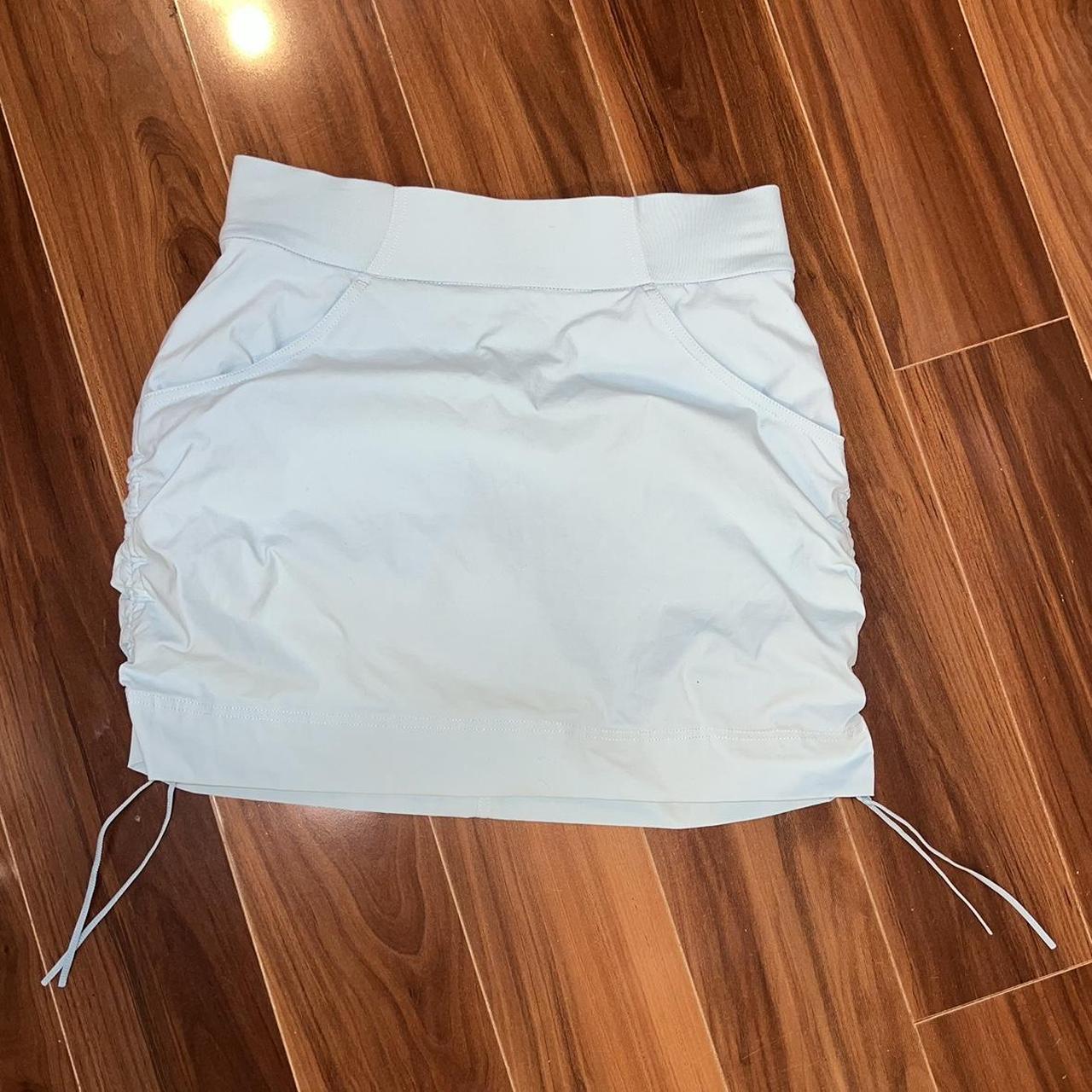 Columbia tennis skirt in baby blue, it is a squort... Depop