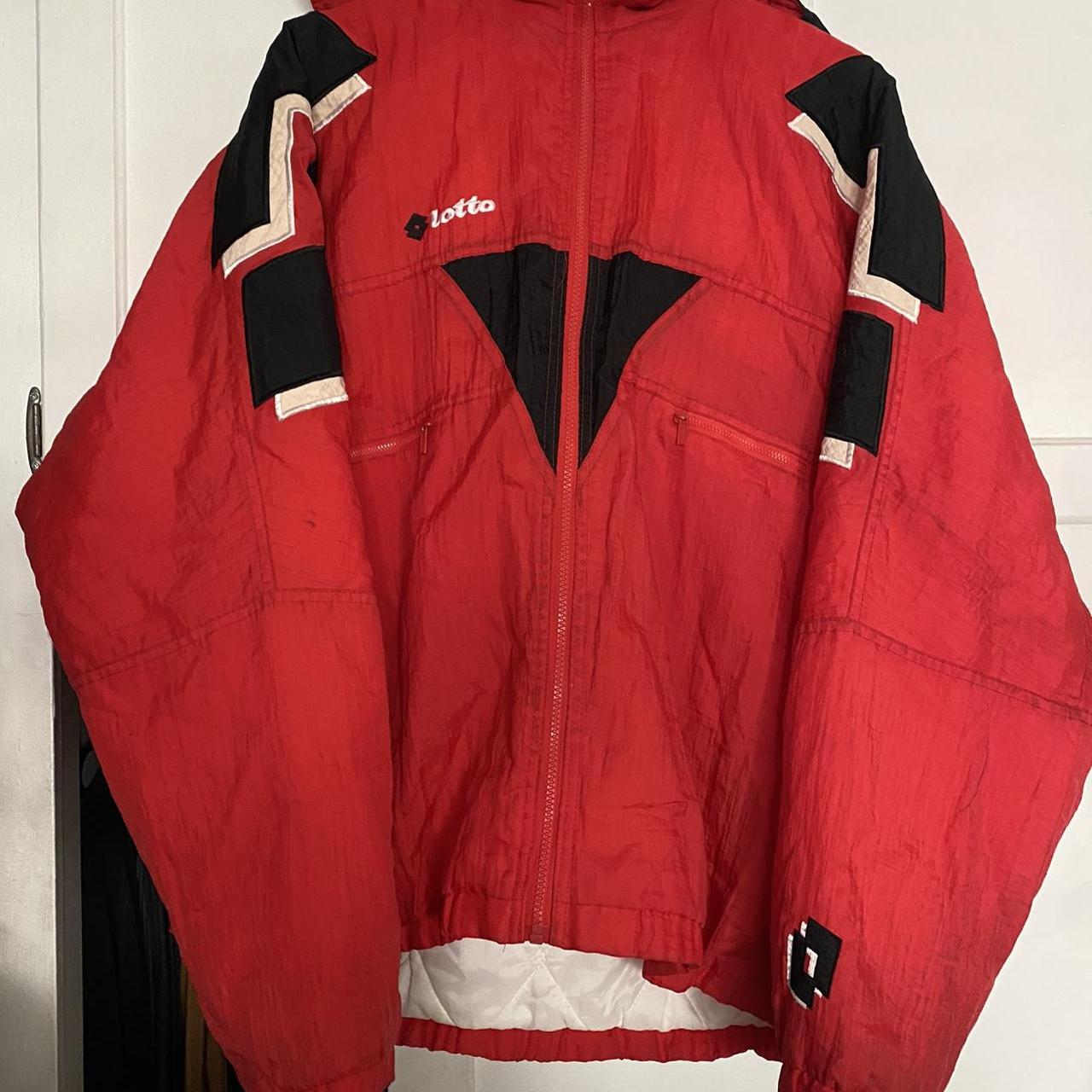 Lotto Italia Hooded Jacket Condition 8/10, no rips... - Depop