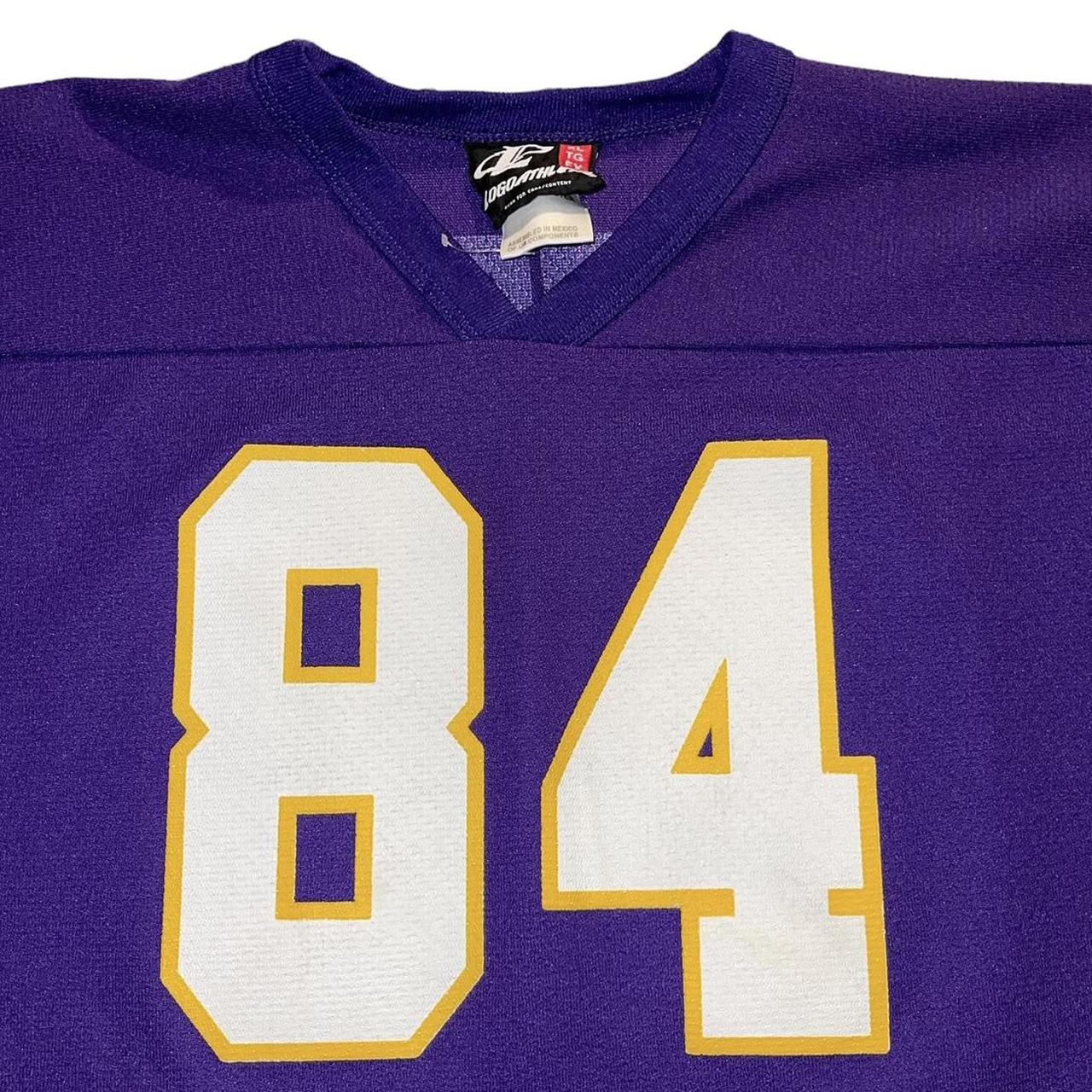 Vintage Logo Athletic Randy Moss Polyester Jersey - Depop