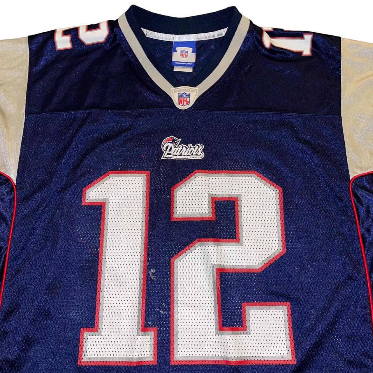 Vintage New England Patriots Tom Brady Jersey in - Depop