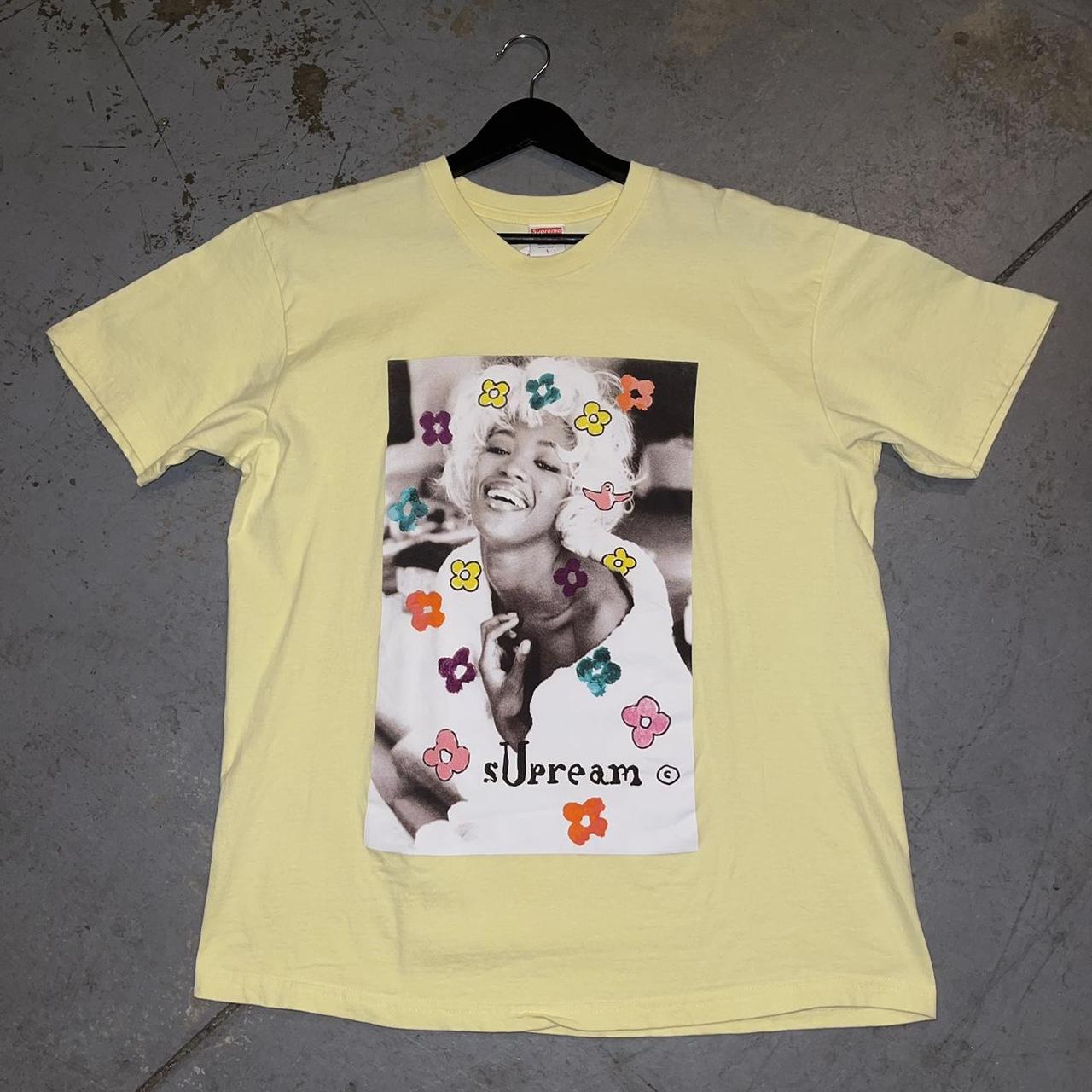 Supreme Naomi SS20 PALE YELLOW T-Shirt •... - Depop