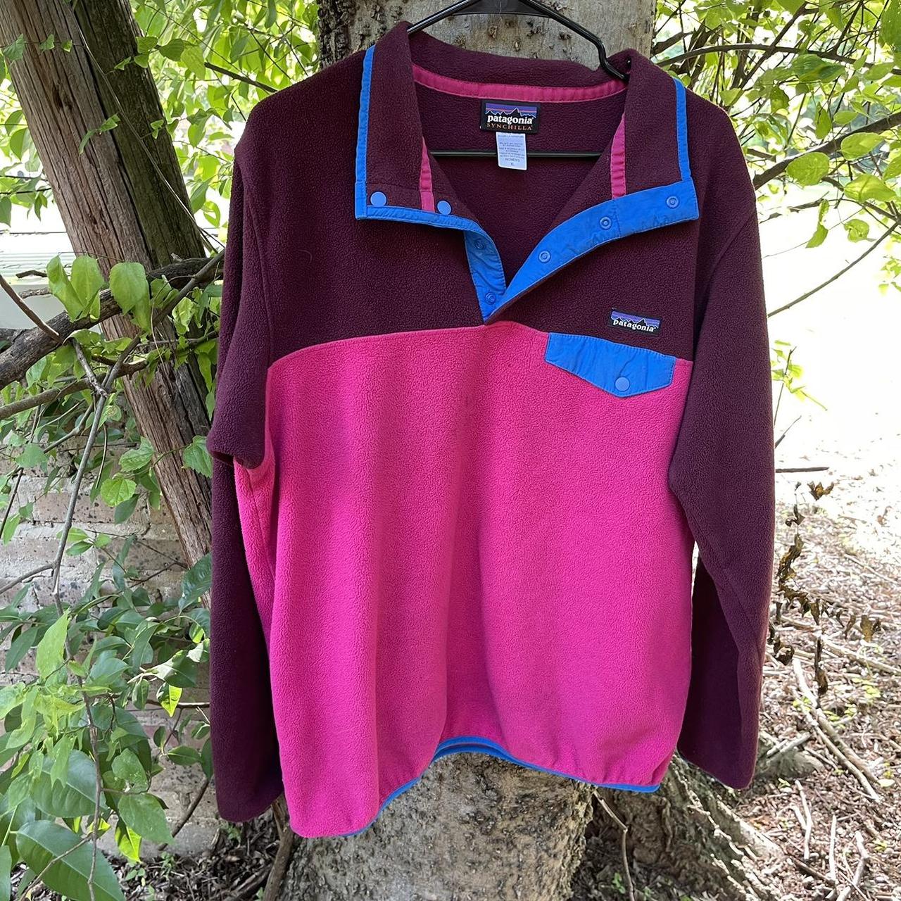 Patagonia Women's Pink Sweatshirt | Depop