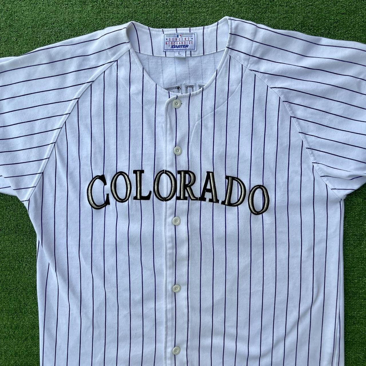 Vintage Colorado Rockies Starter Jersey 1990s Pin - Depop