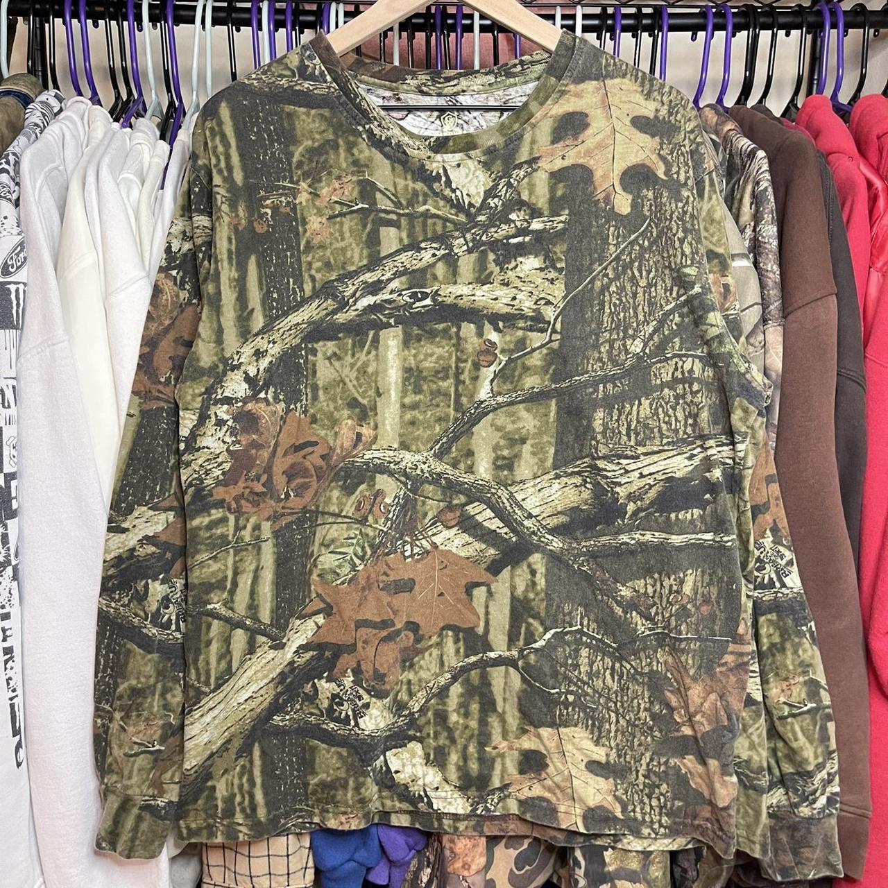 Vintage Y2K Mossy Oak Break Up Faded Camo Camouflage... - Depop