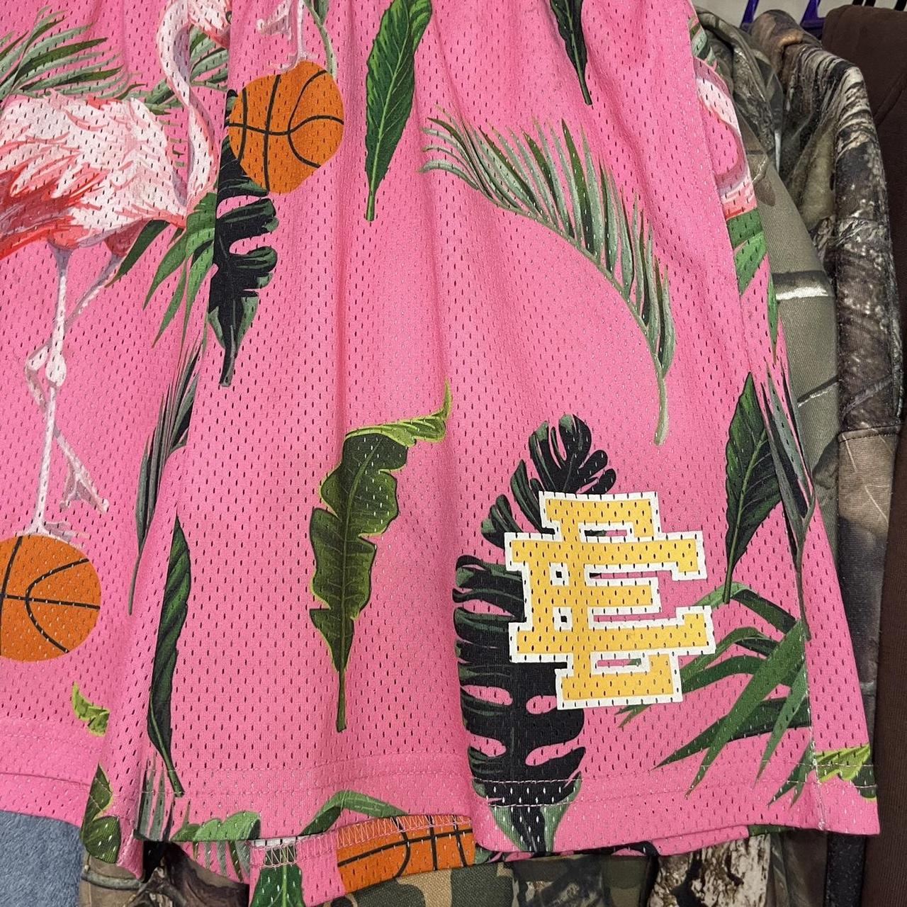 Eric Emanuel Pink Flamingo Basketball Shorts Mesh | Depop Eric Emanuel Pink Flamingo Basketball Shorts Mesh | Depop