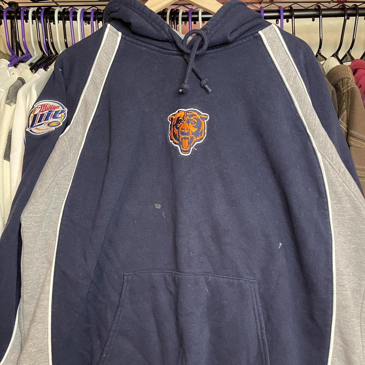 Vintage Y2K Chicago Bears Miller Lite Beer Hoodie... - Depop