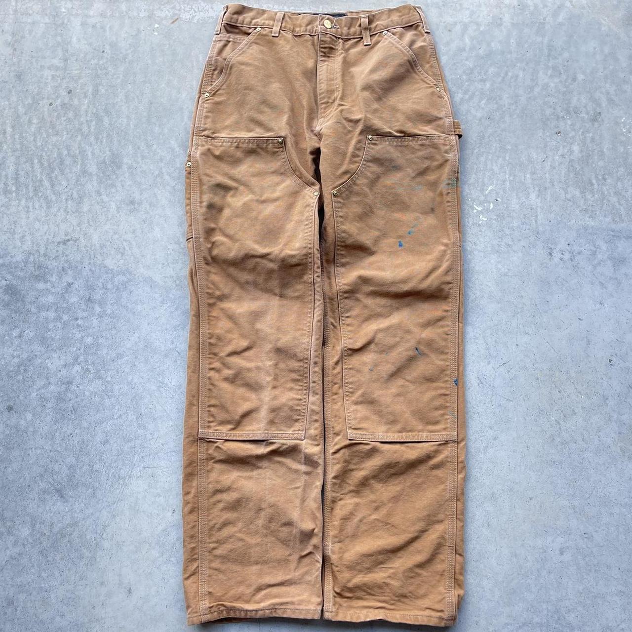 Vintage 90s Carhartt store Tan Double Knee Pants