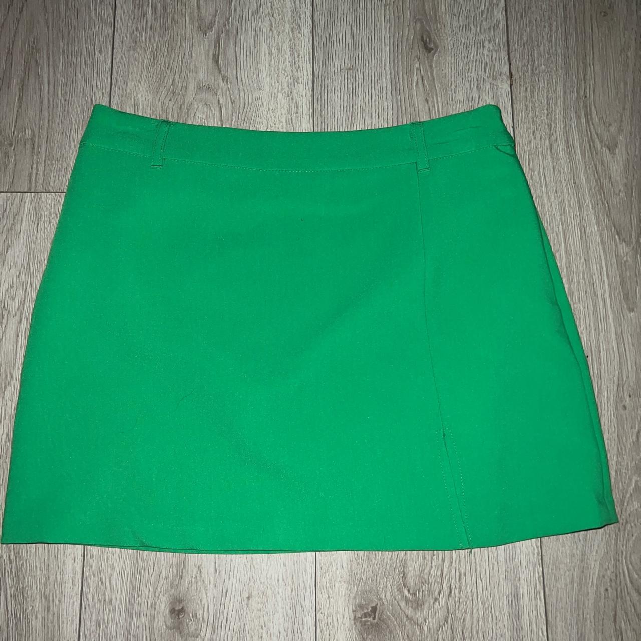 Green skirt Primark Size 12 Open to offers Depop