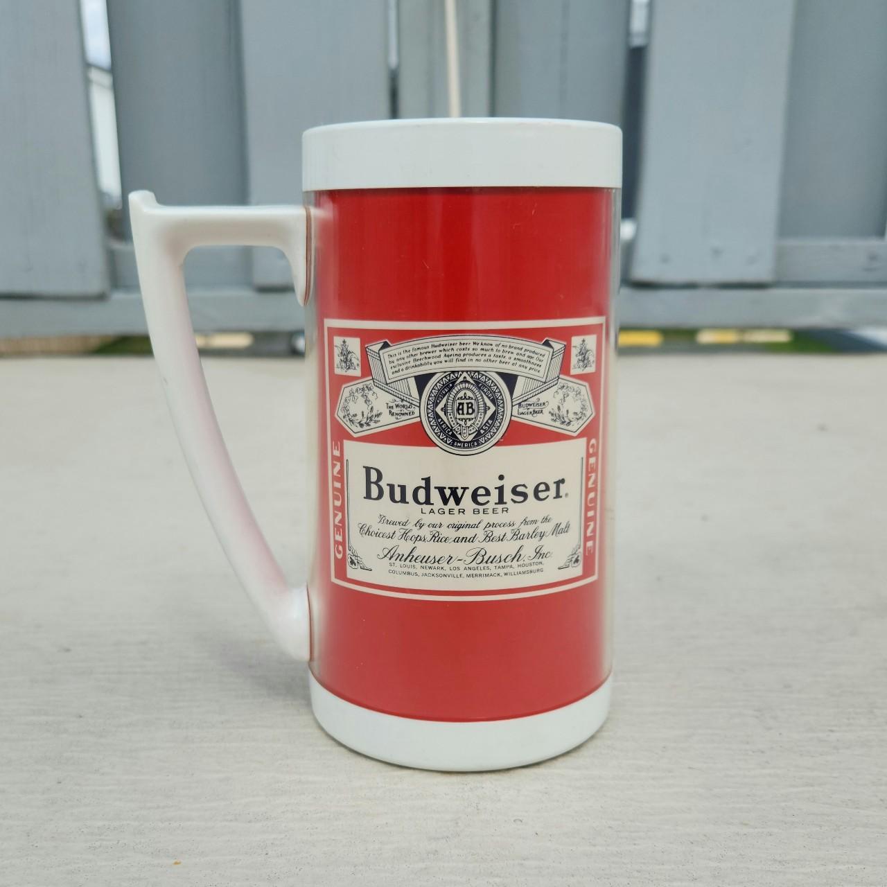 Vintage Budweiser Thermo-serv Plastic Beer Stein or Mug From the