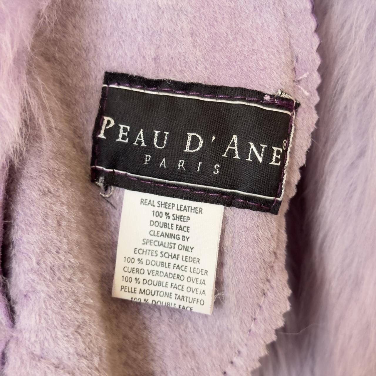 PEAU D'ANE SHEEPSKIN LAMBSKIN MOUTON DUSTER COAT A... - Depop