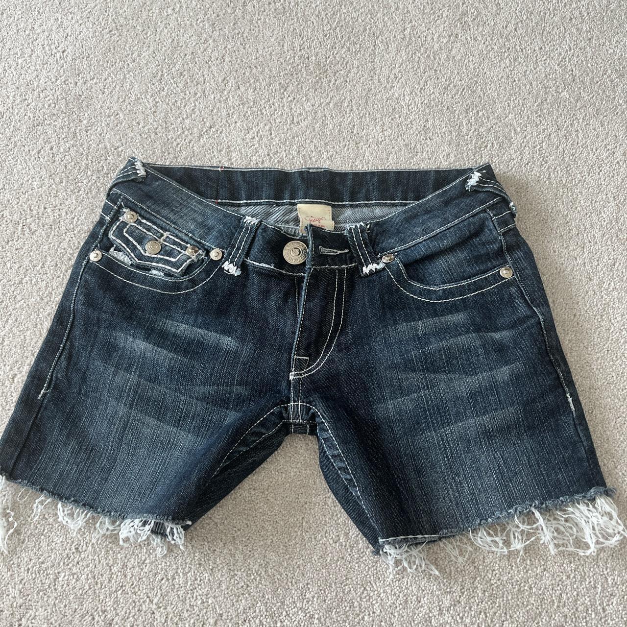 Super cute true religion shorts are such a nice fit... - Depop