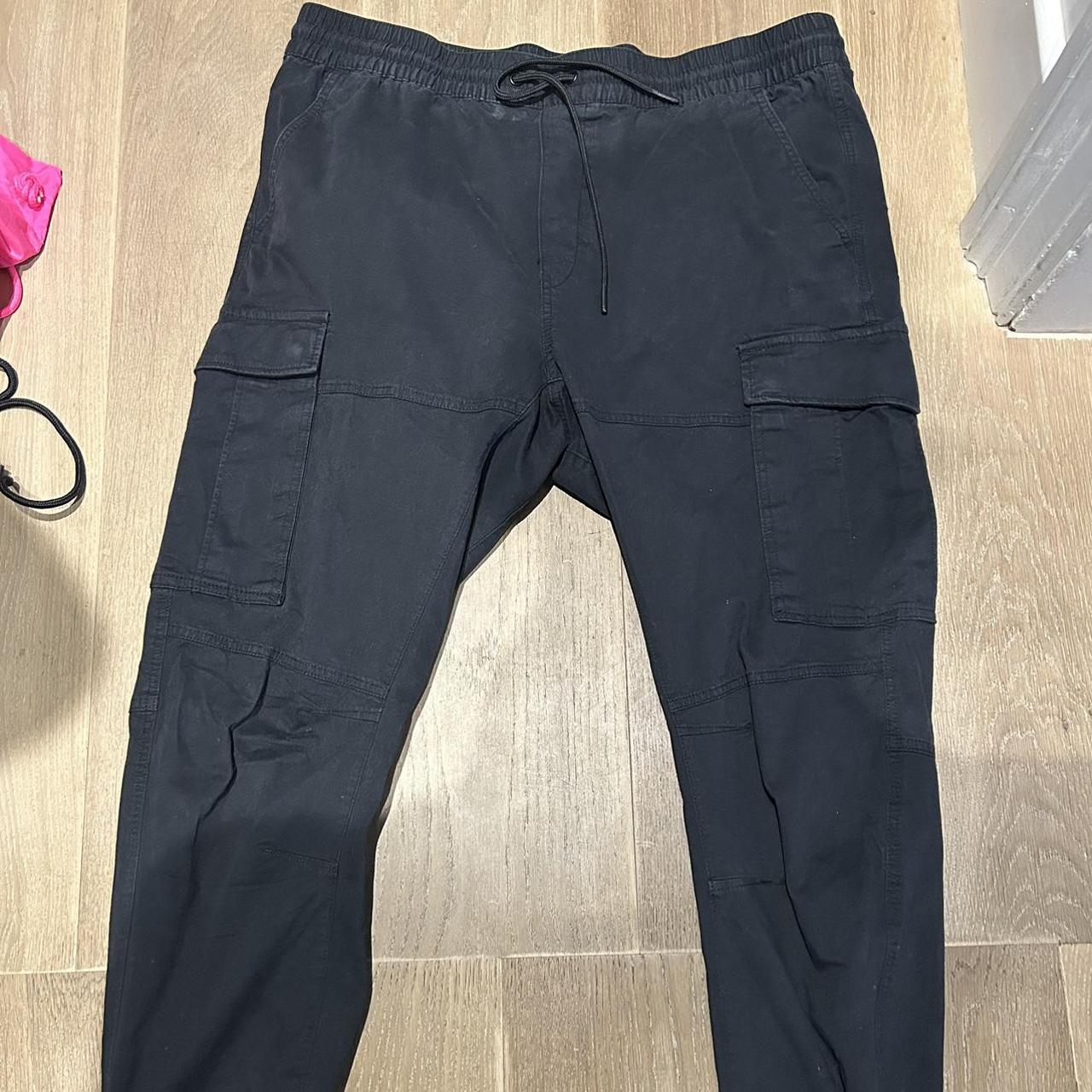 H&M Men's Black Trousers Depop