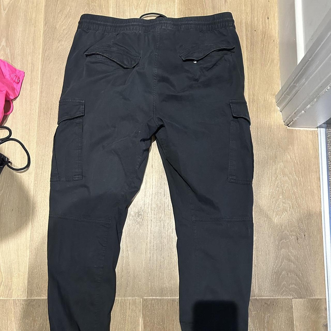 H&M Men's Black Trousers Depop